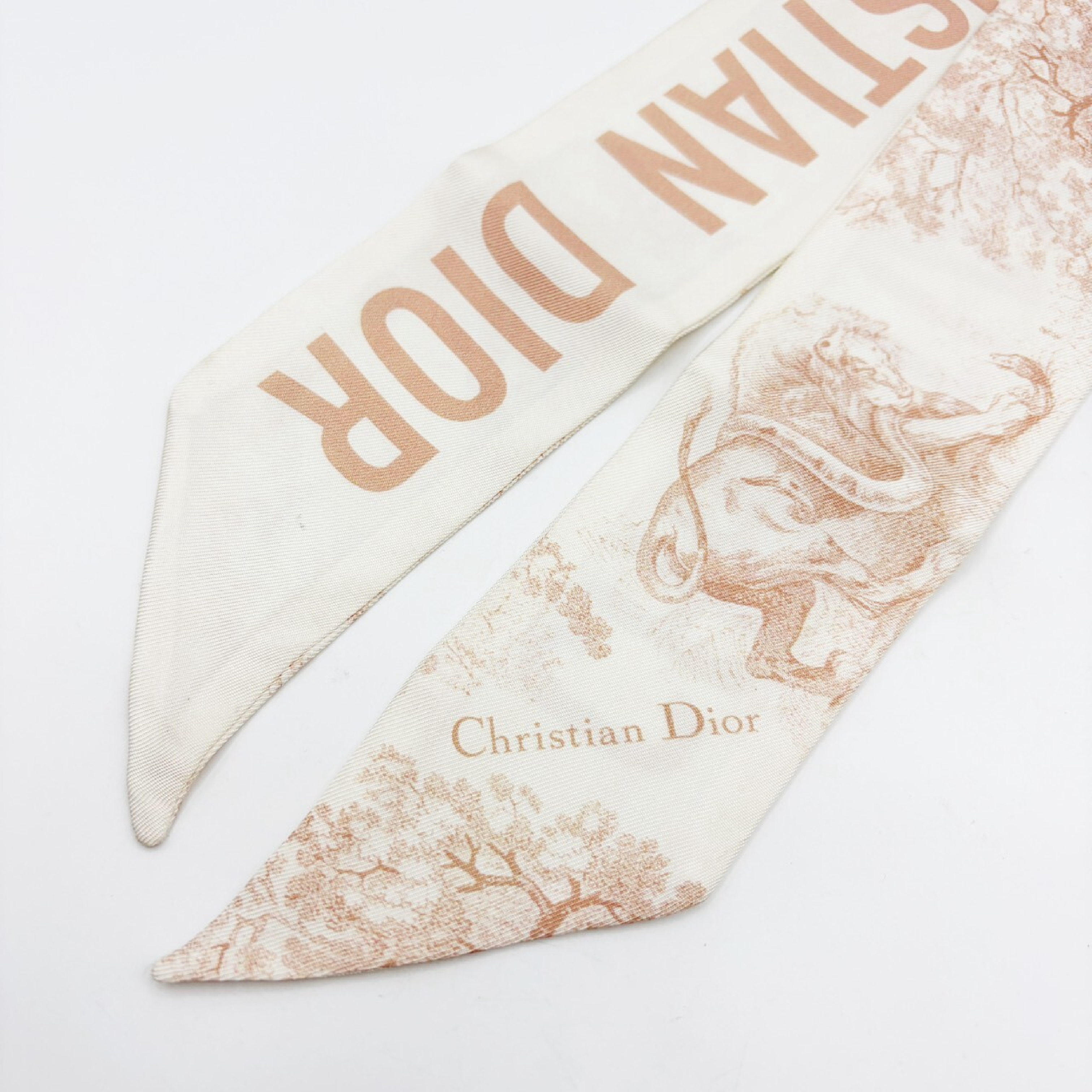 Mitzah scarf, Toile de Jouy pink belt — view 3