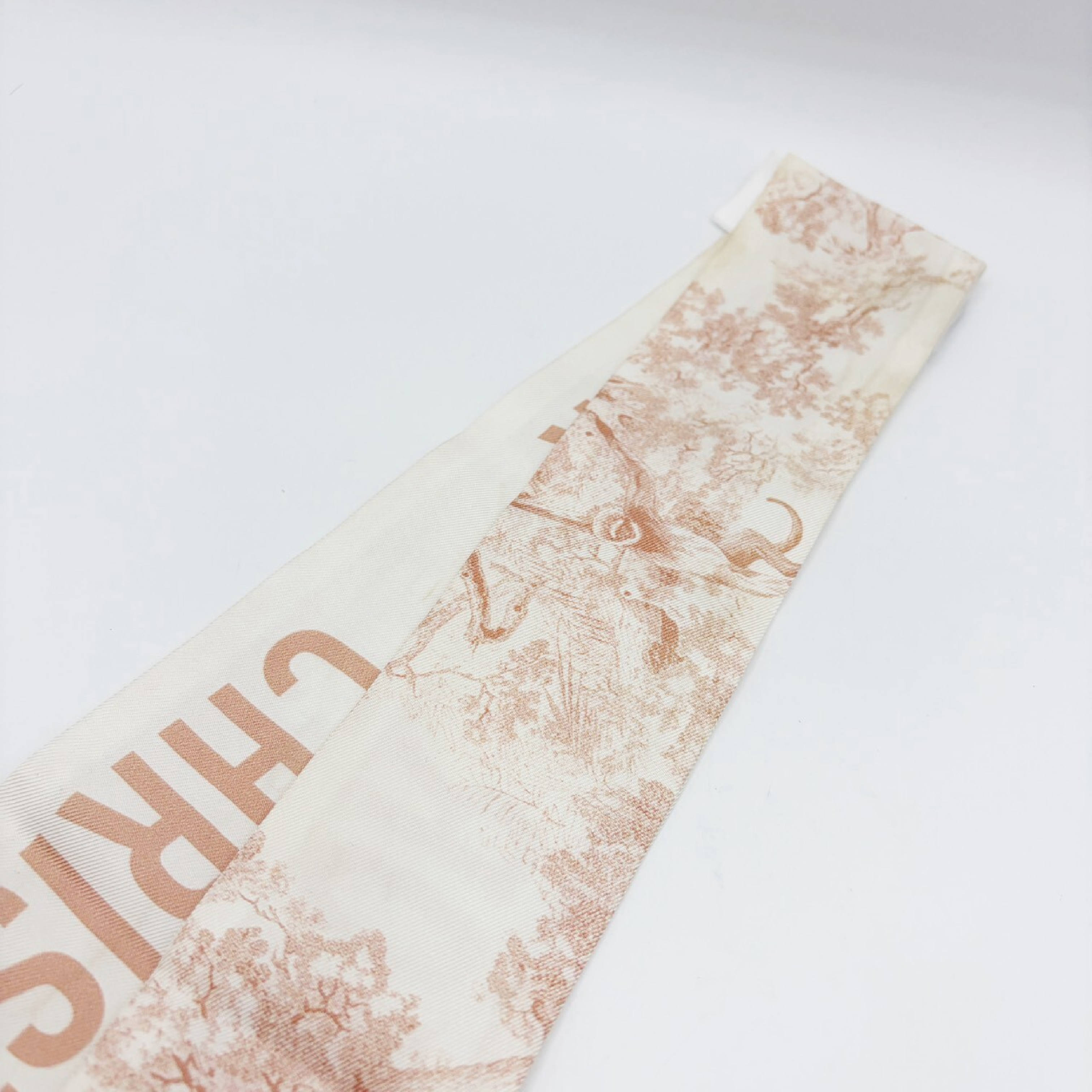 Mitzah scarf, Toile de Jouy pink belt — view 4