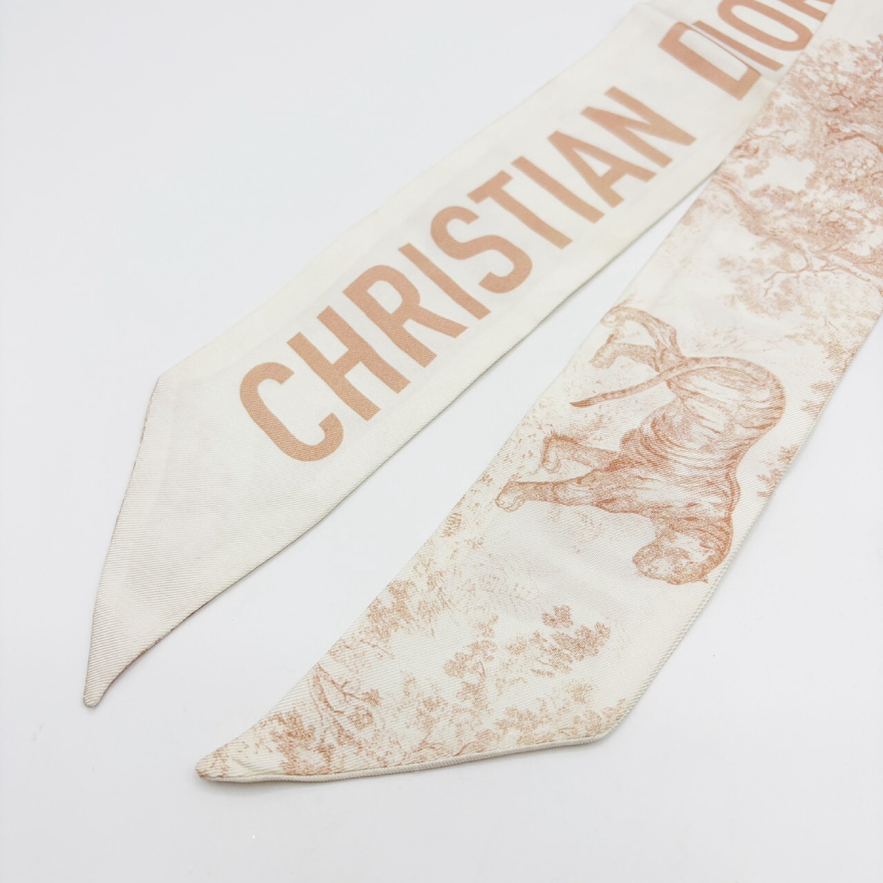 Mitzah scarf, Toile de Jouy pink belt — view 5