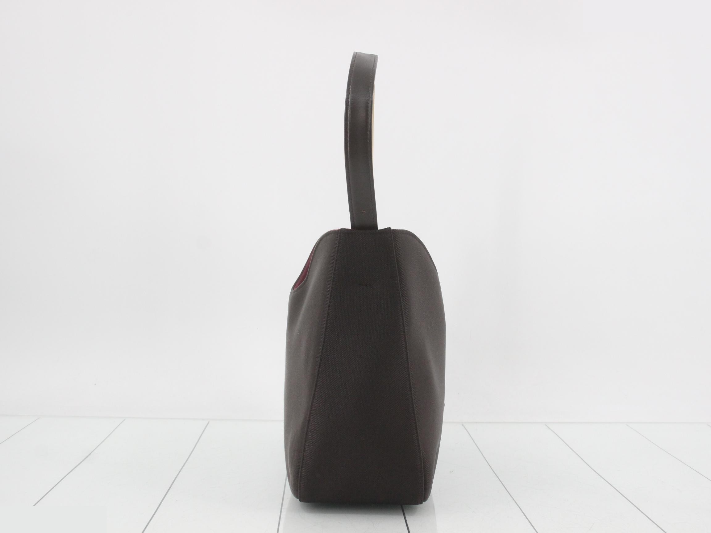 One-shoulder bag, nylon, brown, with pouch, W25 H17 D10 — view 4