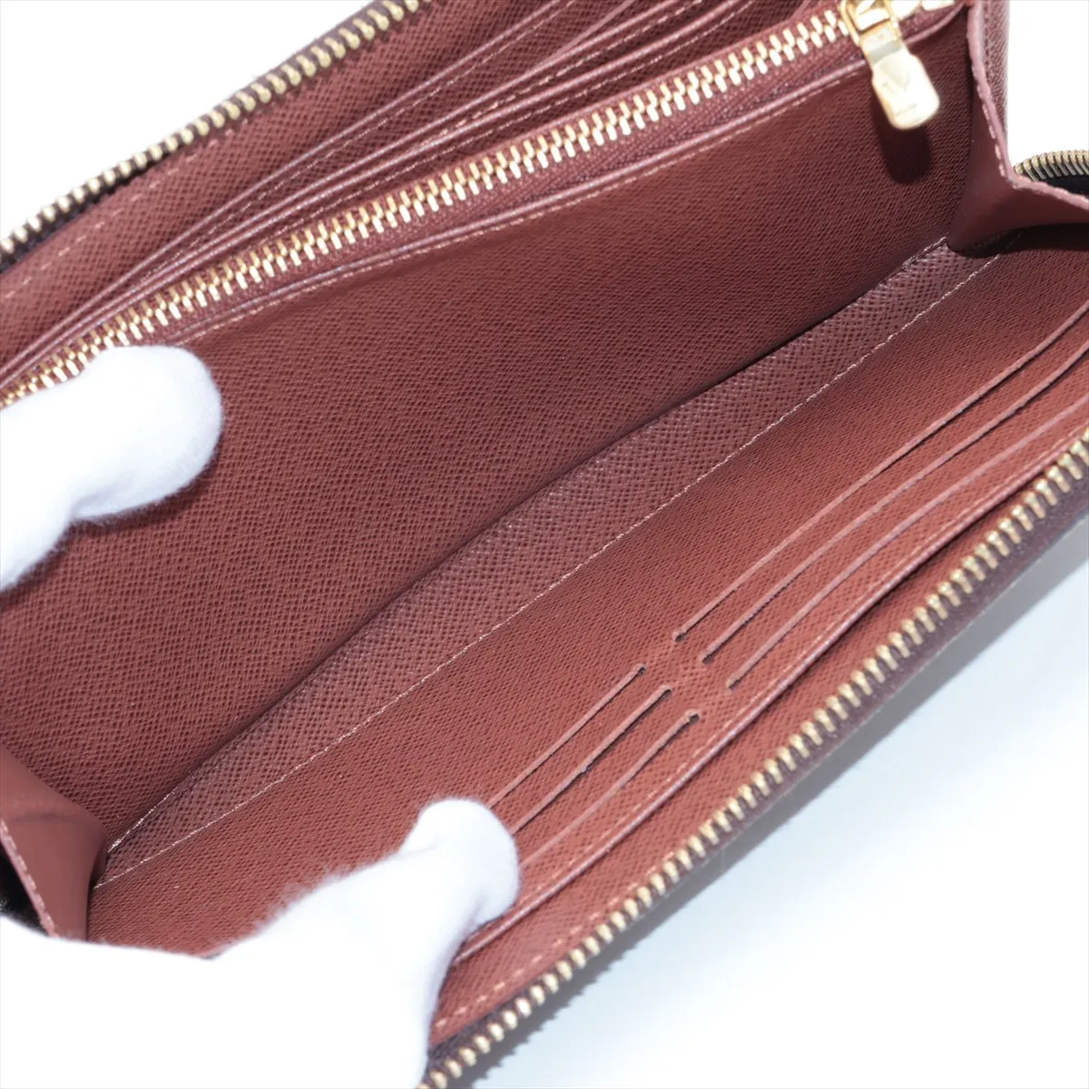 Monogram Zippy Wallet M42616 Brown Round Zip Wallet RFID Reactive — view 8