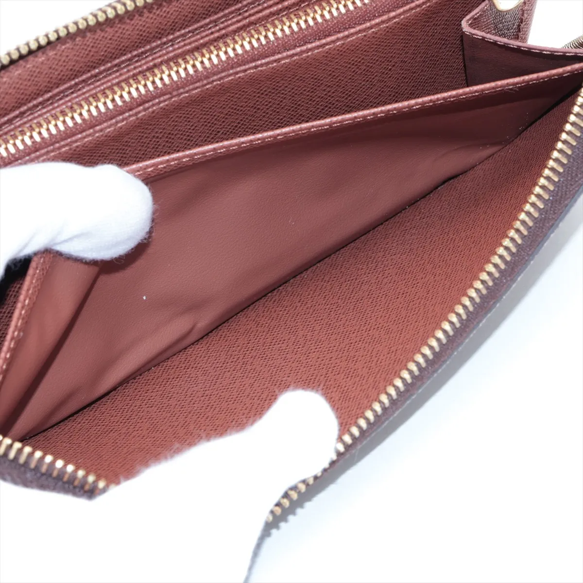 Monogram Zippy Wallet M42616 Brown Round Zip Wallet RFID Reactive — view 9