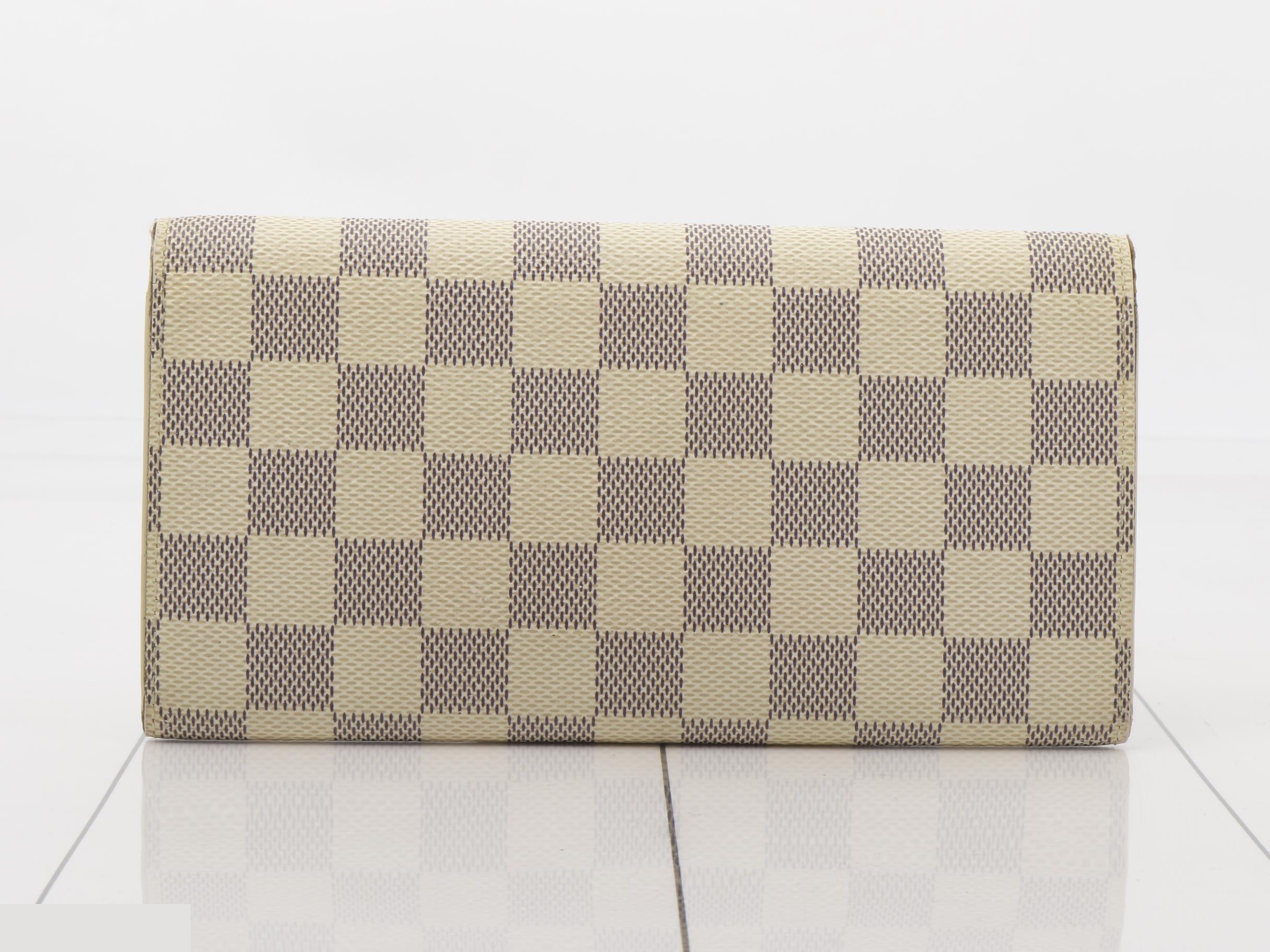 Portefeuille Emilie Rose Ballerine Damier Azur — view 2