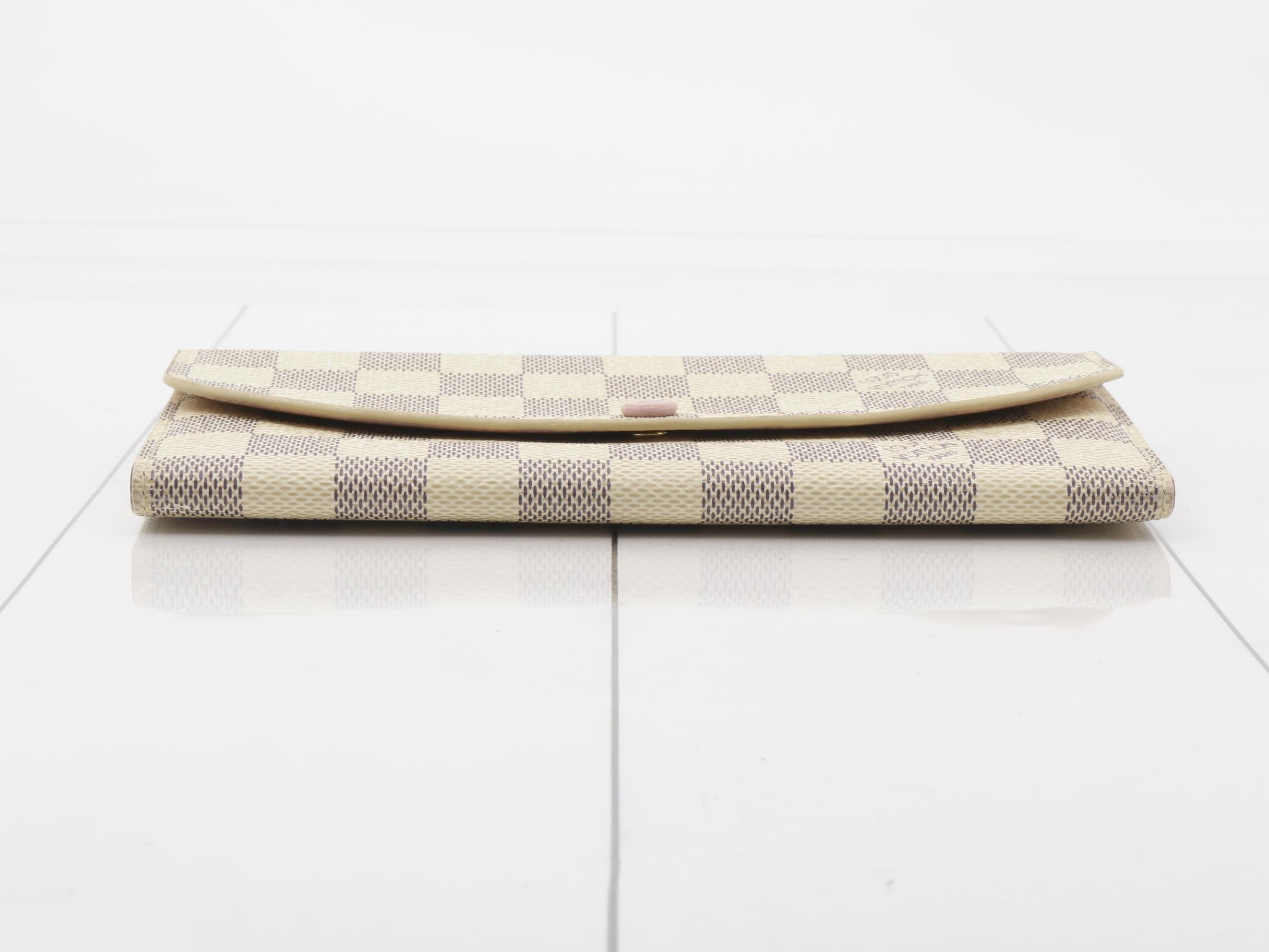 Portefeuille Emilie Rose Ballerine Damier Azur — view 3