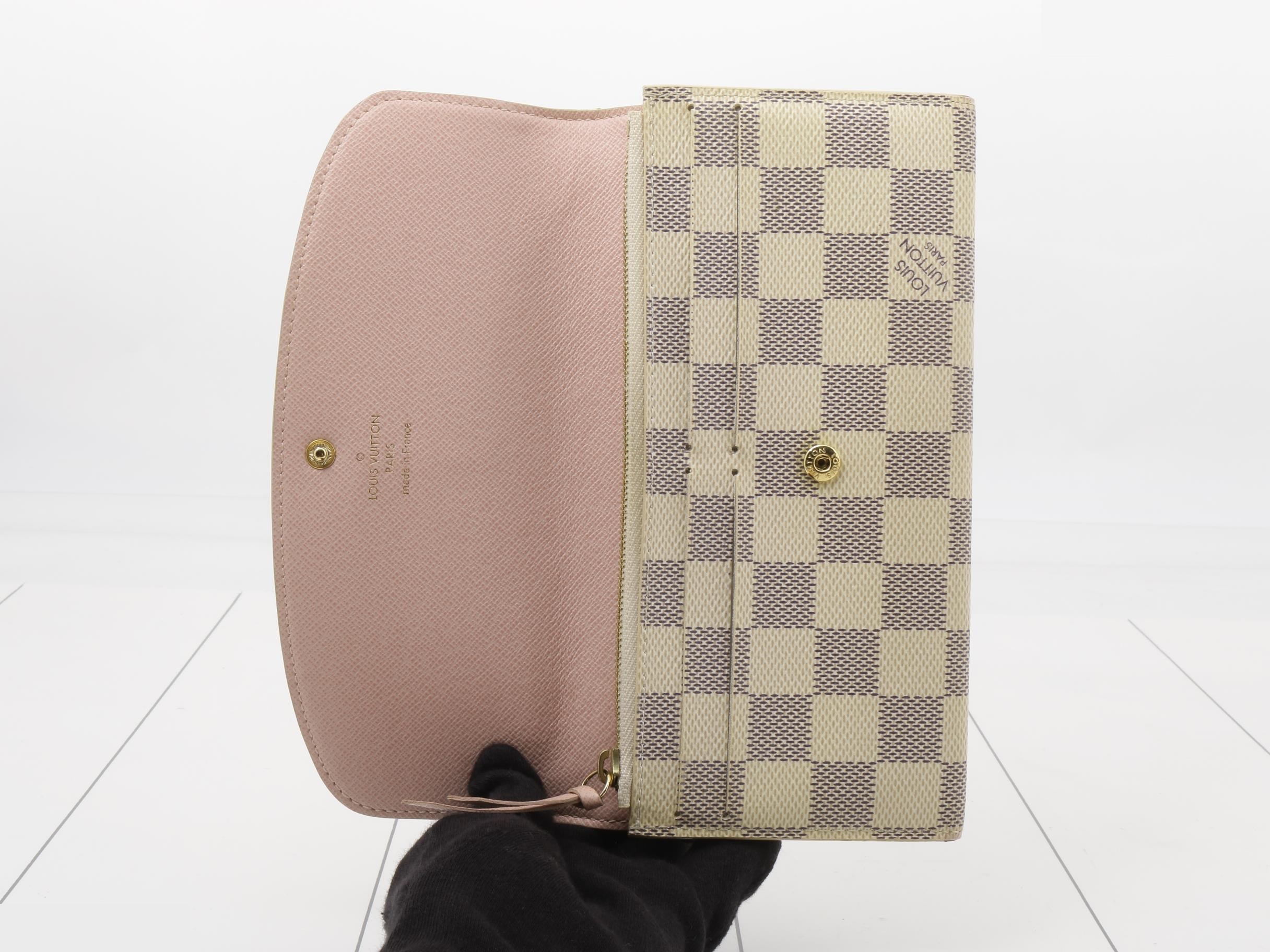 Portefeuille Emilie Rose Ballerine Damier Azur — view 4