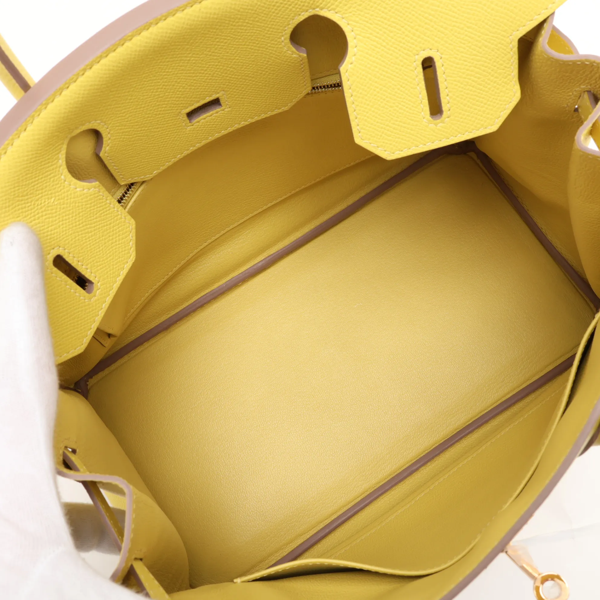 [Individually packaged] Hermes Birkin 30 Letournée Veau Epsom Jaune Citron Gold Hardware D:2019 — view 7
