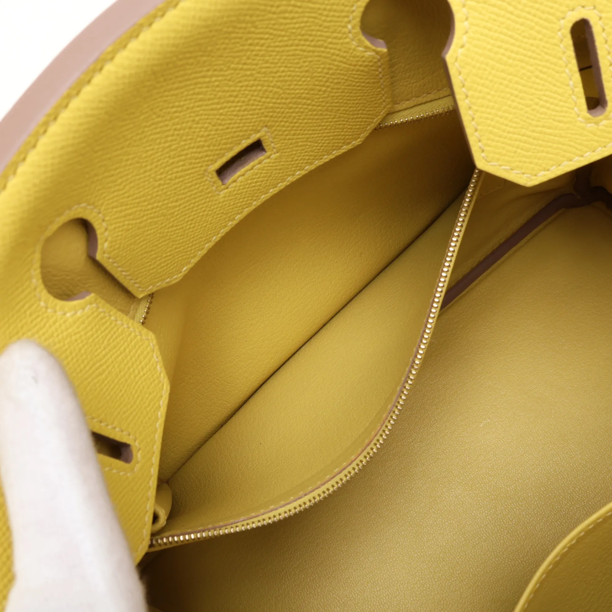 [Individually packaged] Hermes Birkin 30 Letournée Veau Epsom Jaune Citron Gold Hardware D:2019 — view 9