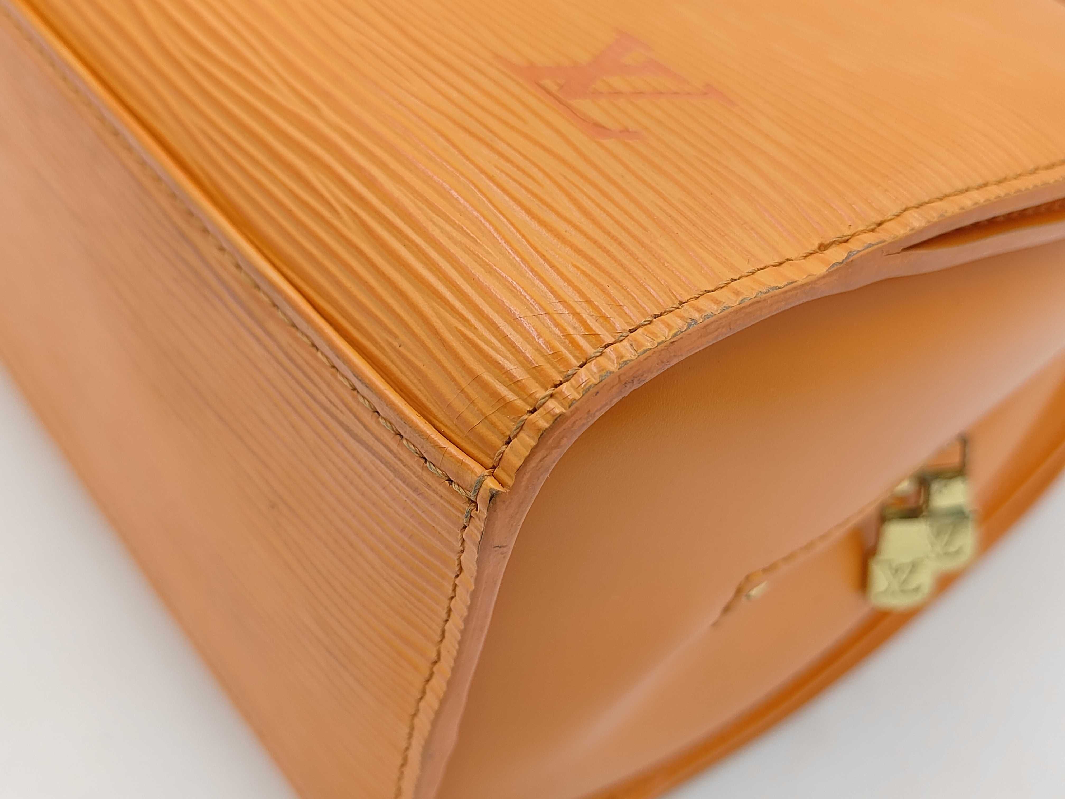 Epi Pont Neuf Orange Handbag — view 8
