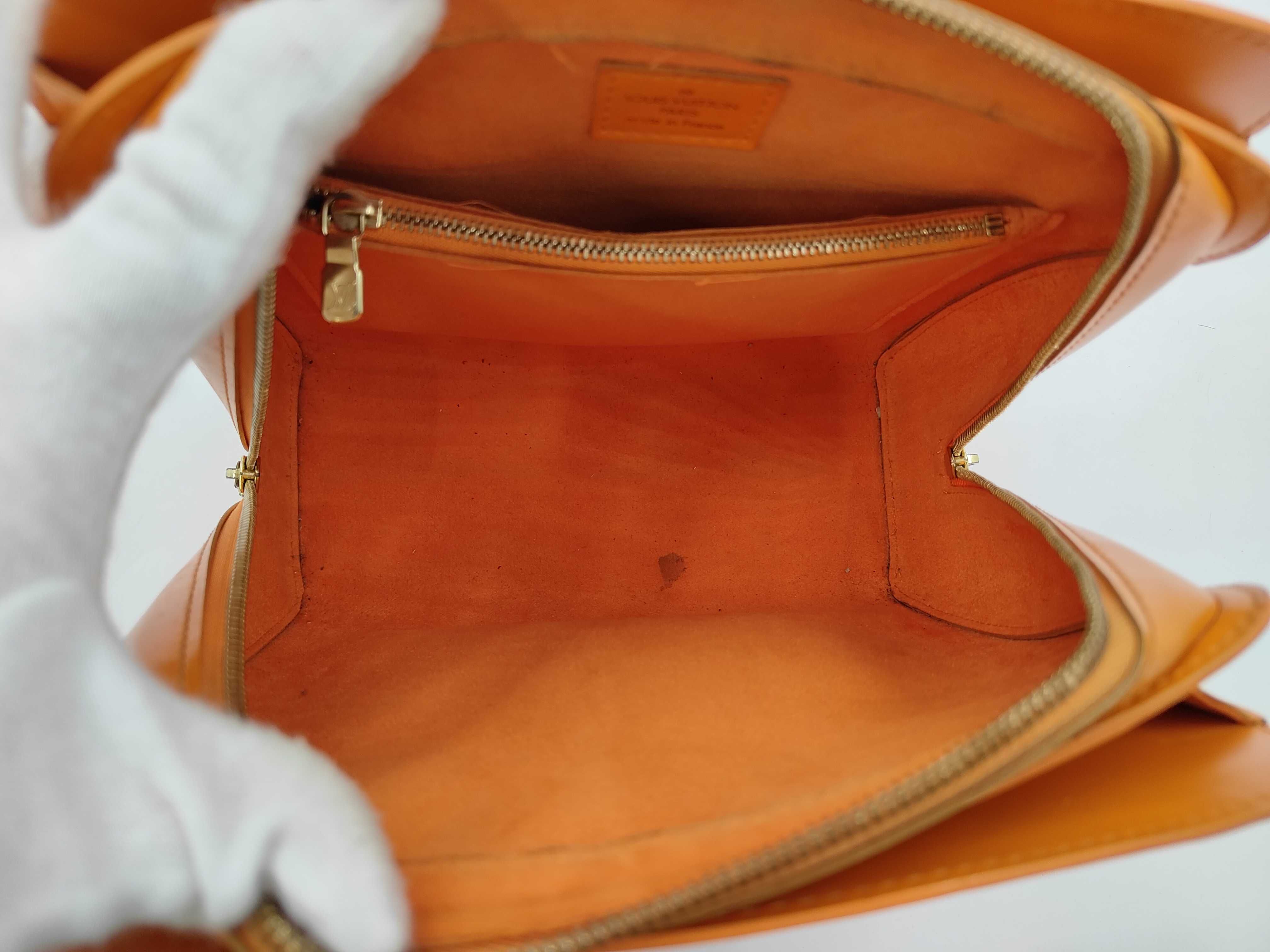 Epi Pont Neuf Orange Handbag — view 10
