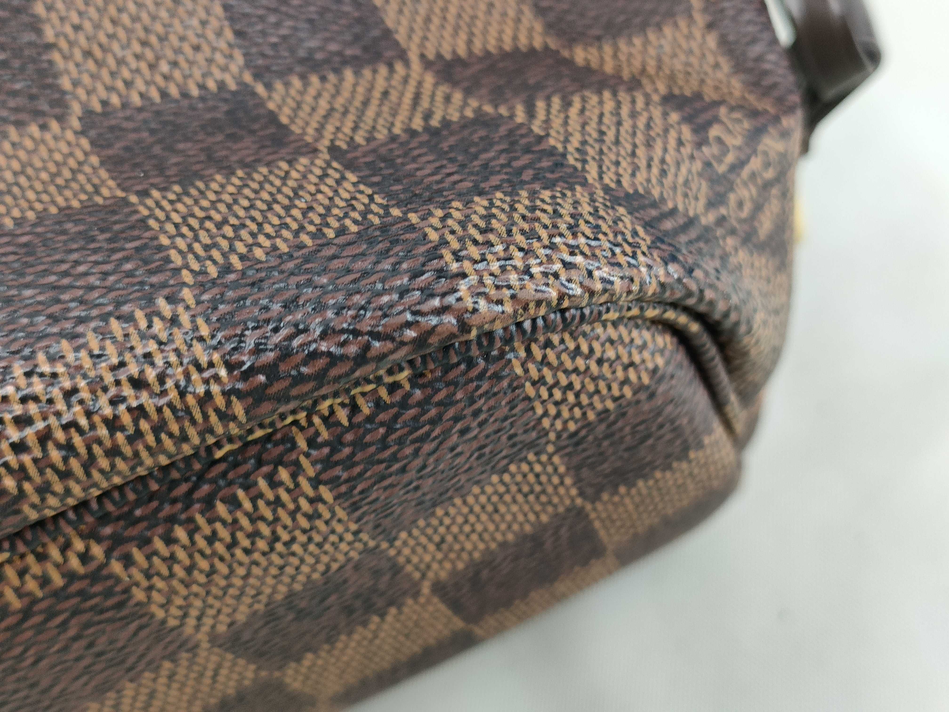 Damier Vuitton N51109 Neverfull PM Coated Canvas EBENE GOLD Damier AR4133 Tote Bag — view 14