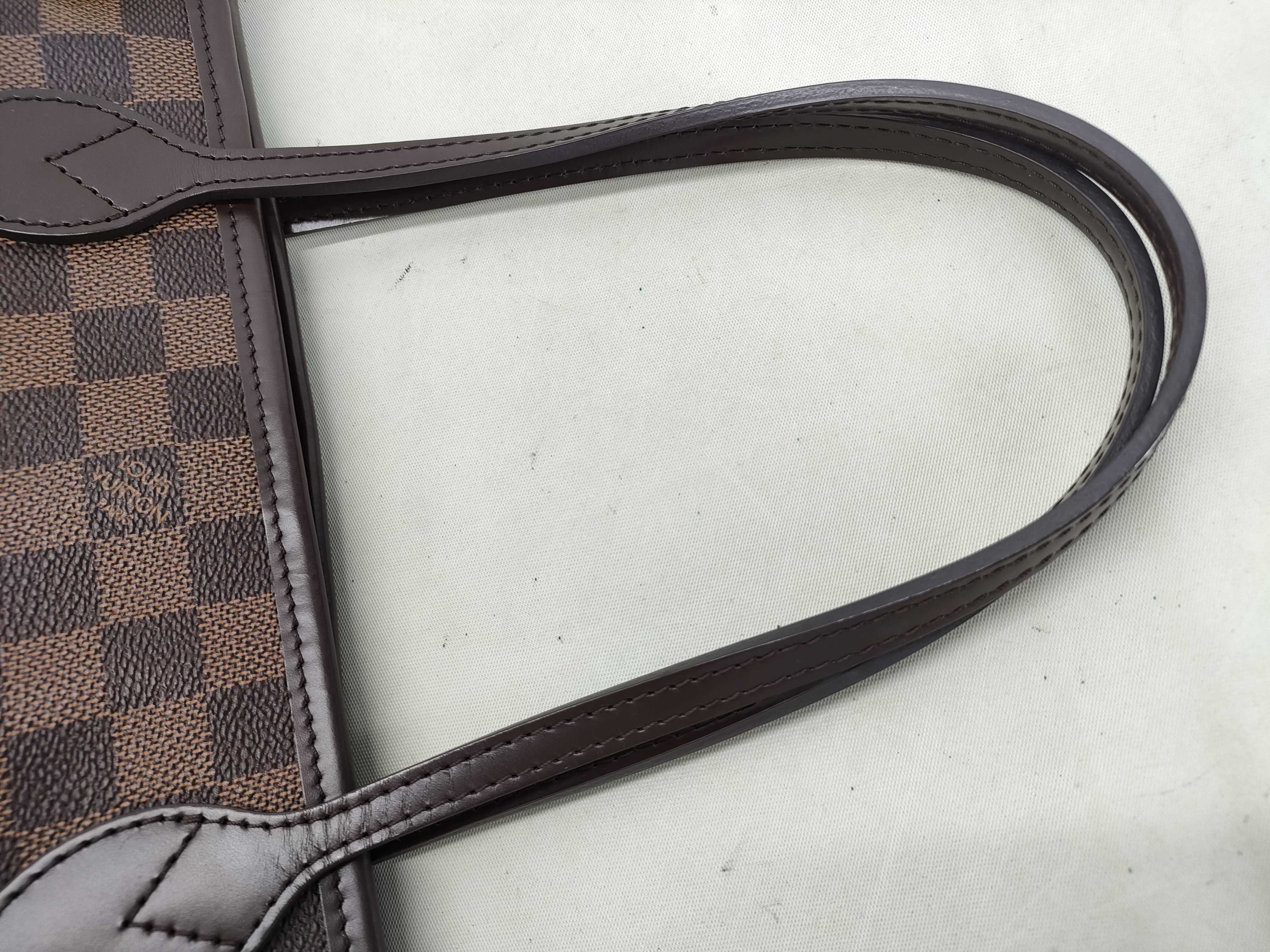 Damier Vuitton N51109 Neverfull PM Coated Canvas EBENE GOLD Damier AR4133 Tote Bag — view 5