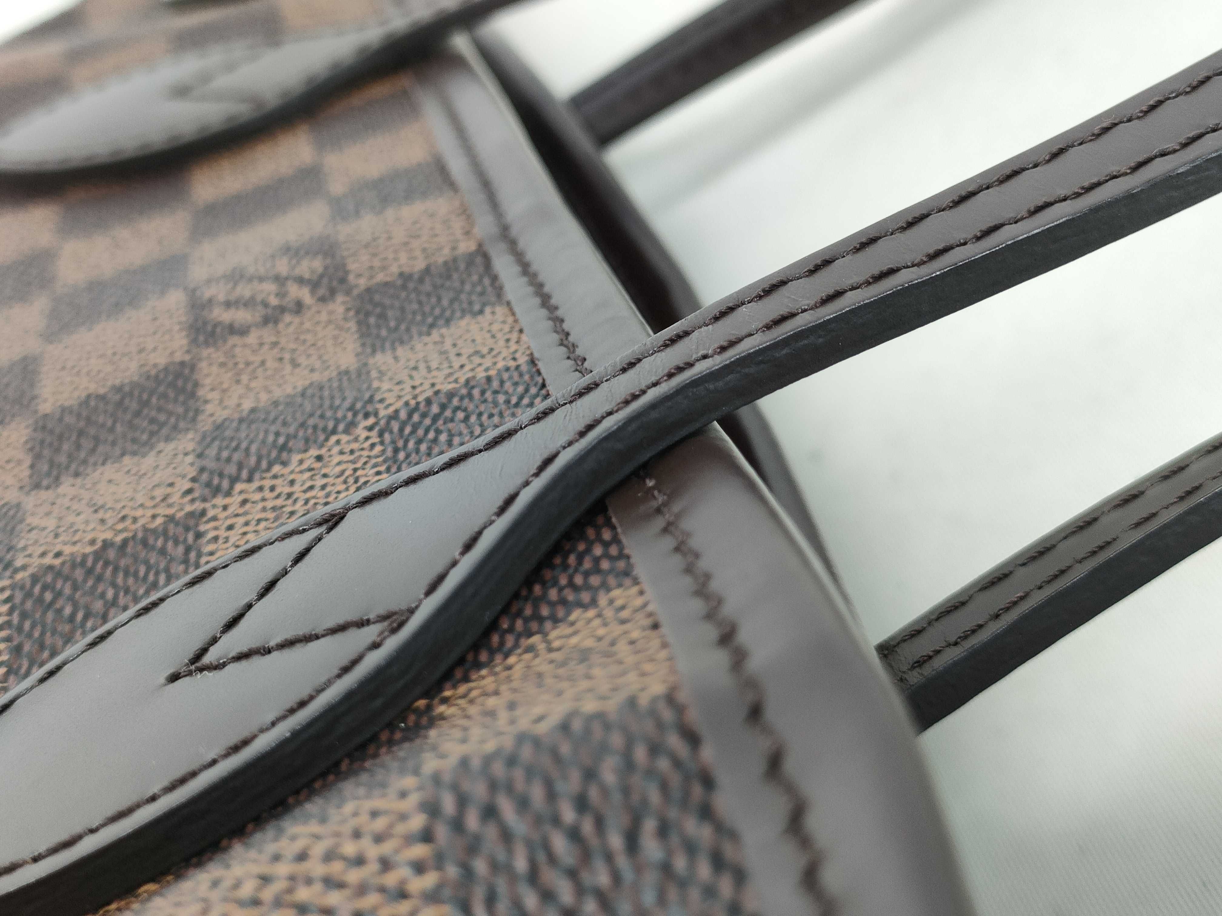 Damier Vuitton N51109 Neverfull PM Coated Canvas EBENE GOLD Damier AR4133 Tote Bag — view 7