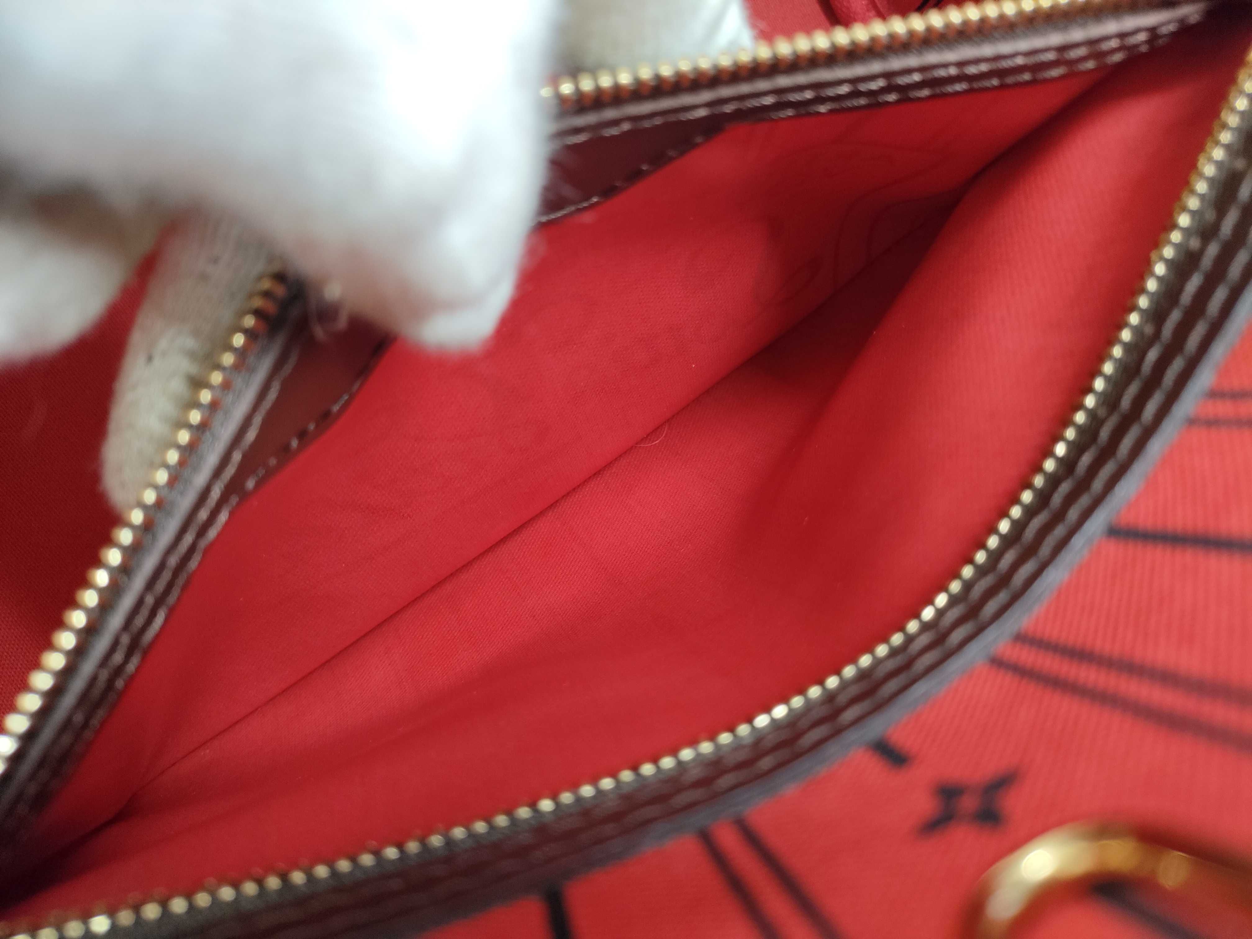 Damier Vuitton N51109 Neverfull PM Coated Canvas EBENE GOLD Damier AR4133 Tote Bag — view 9