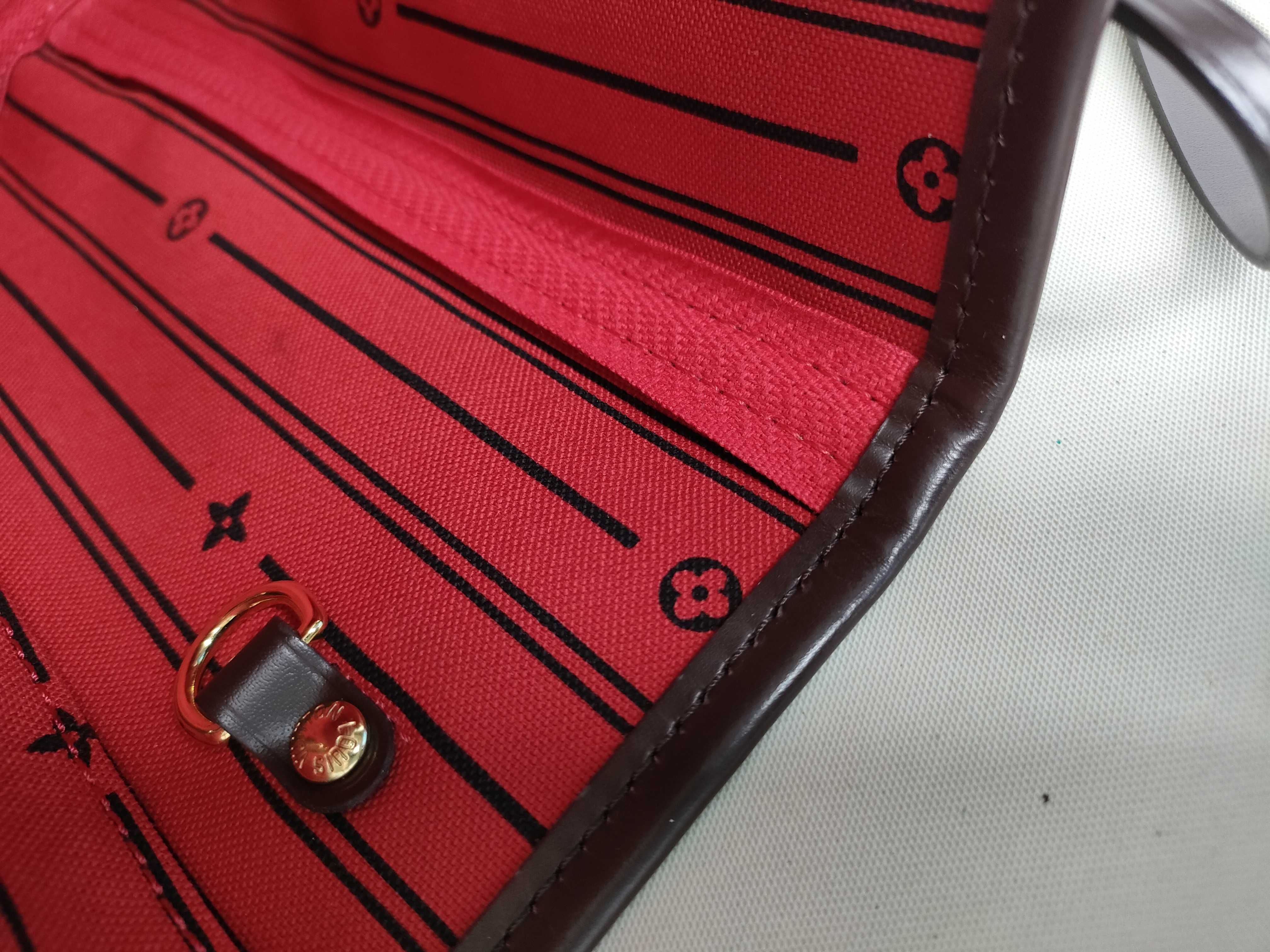 Damier Vuitton N51109 Neverfull PM Coated Canvas EBENE GOLD Damier AR4133 Tote Bag — view 10