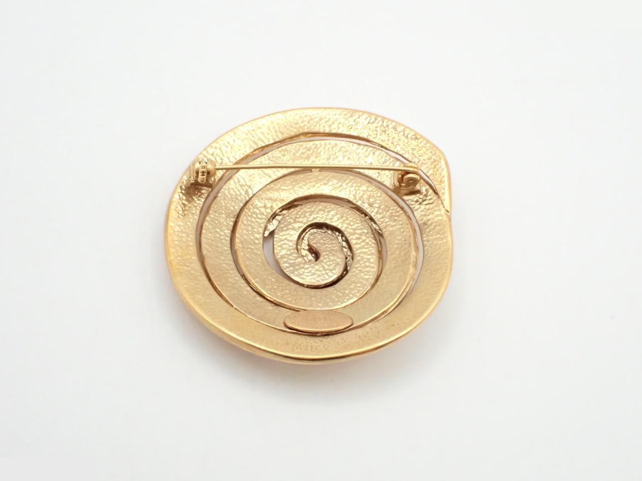 Vintage Classic Brooch, Coco Mark, Gold Plated — view 2