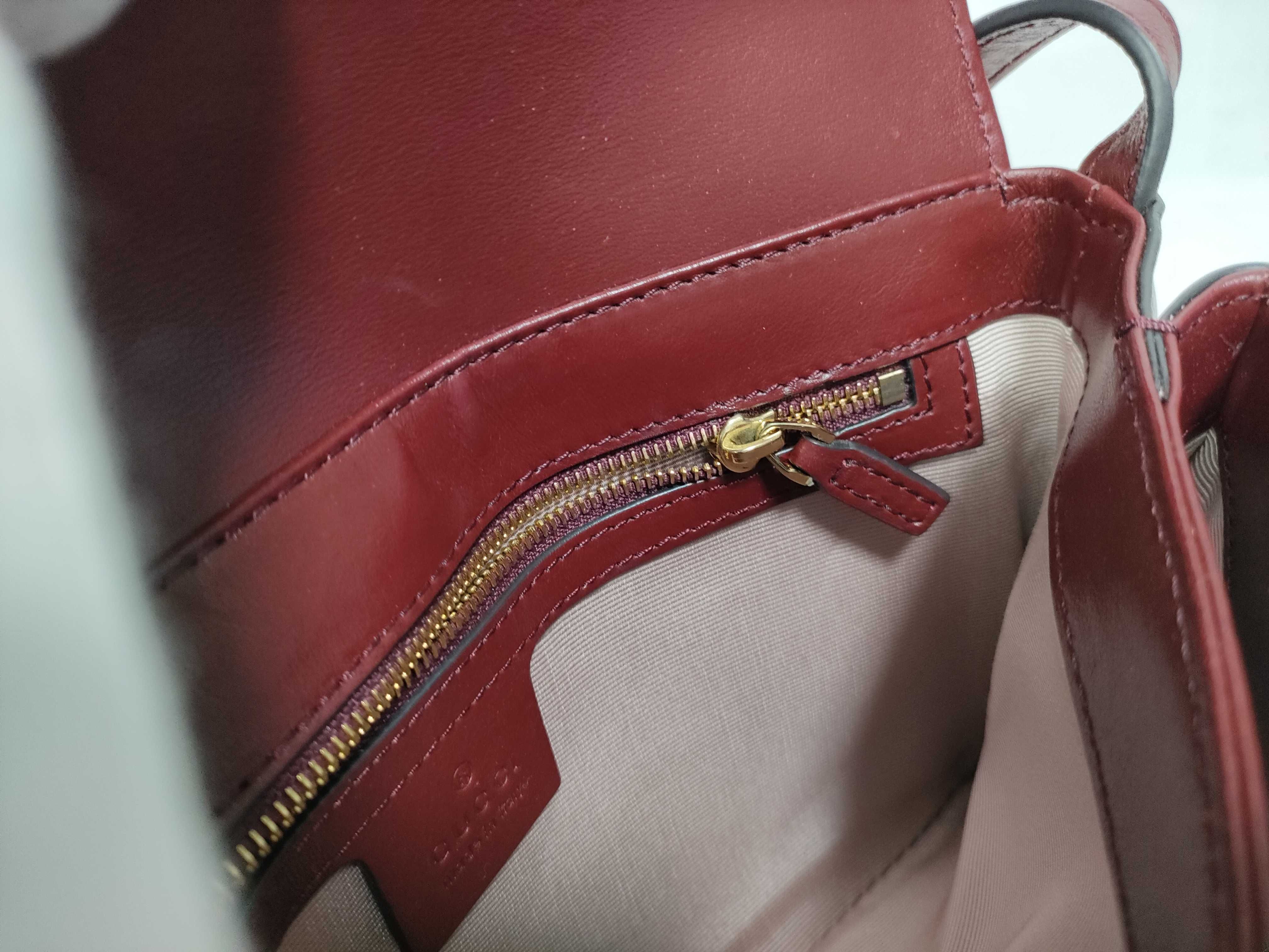 550129 Ally GG Marmont Shoulder Bag Leather Shoulder Bag — view 11