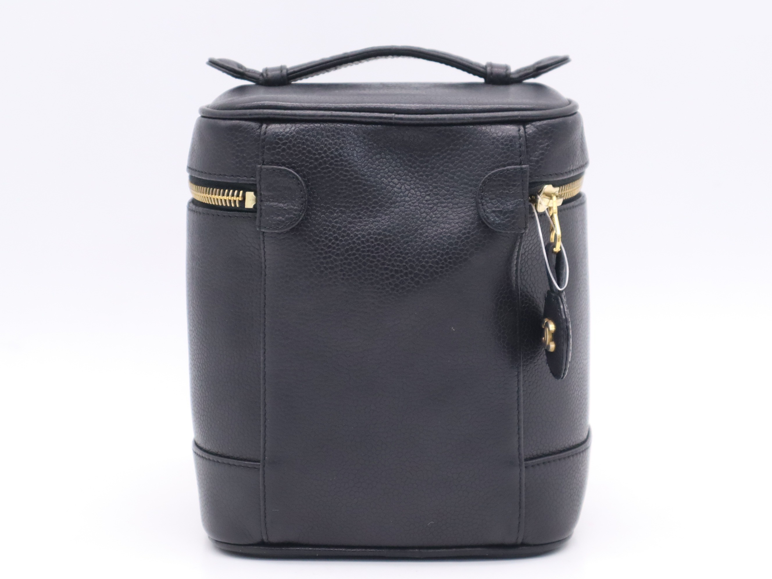 Coco Mark Vanity Bag, Black, Gold Hardware, with Sticker — view 2