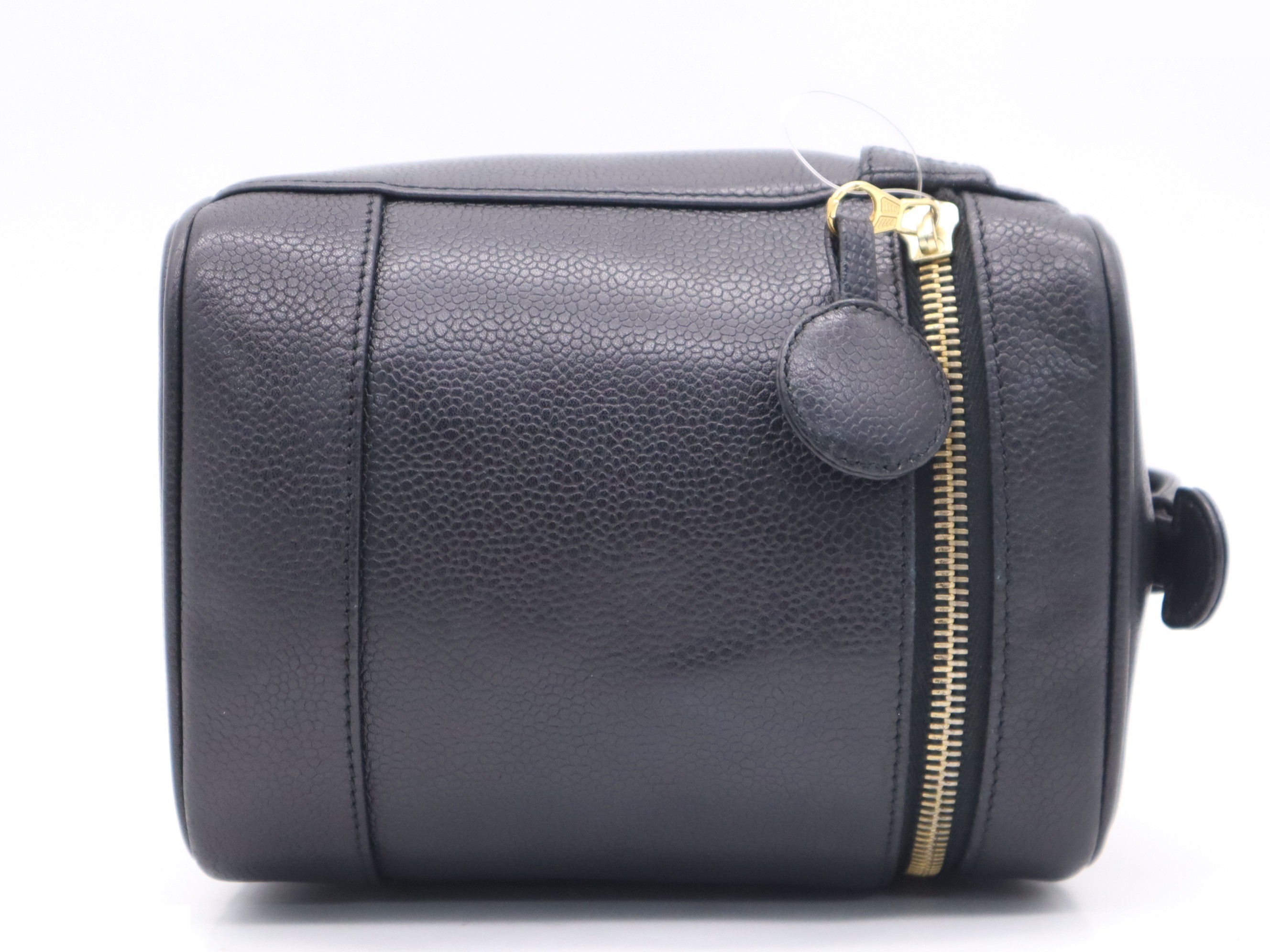 Coco Mark Vanity Bag, Black, Gold Hardware, with Sticker — view 5