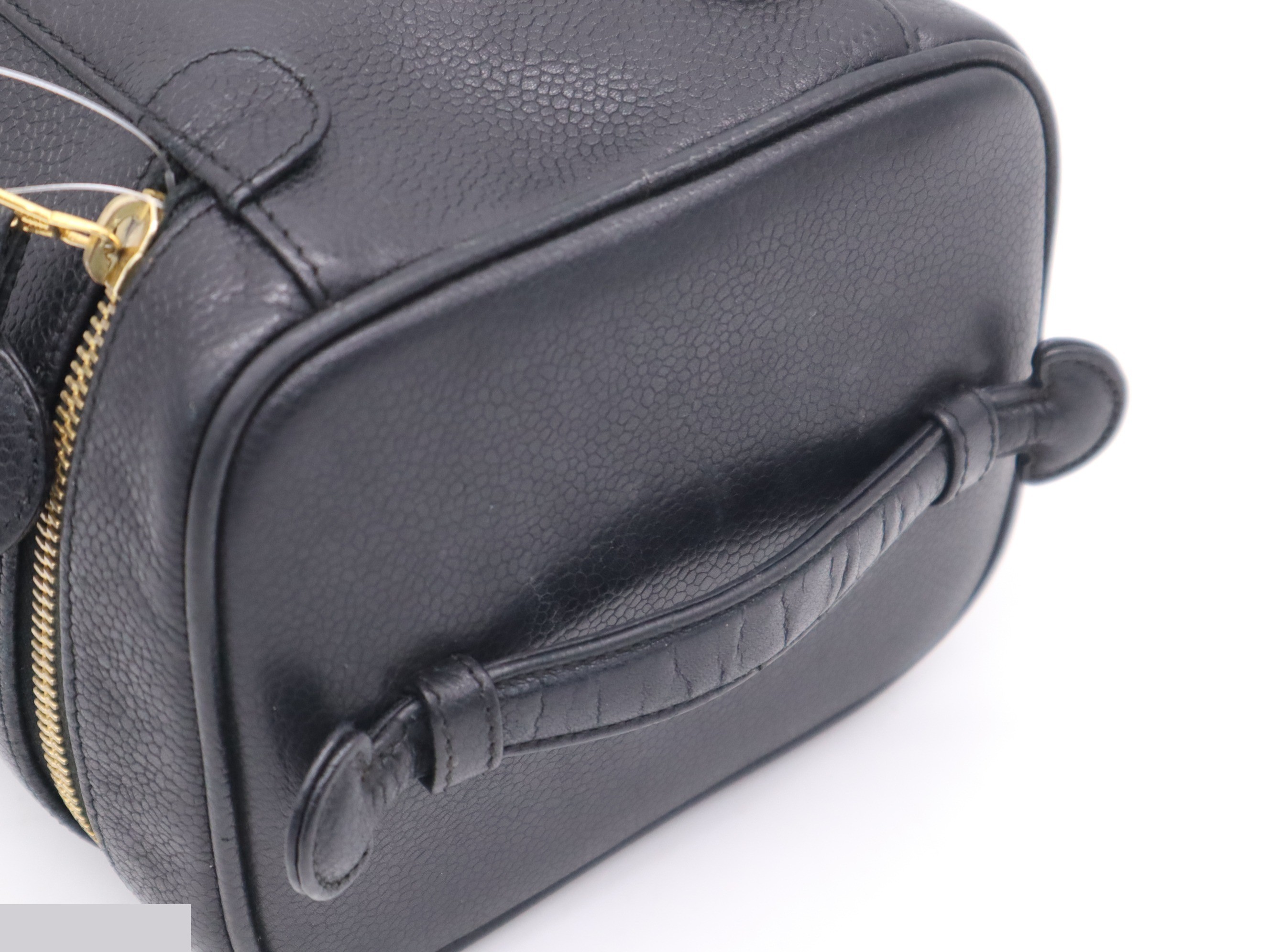 Coco Mark Vanity Bag, Black, Gold Hardware, with Sticker — view 6