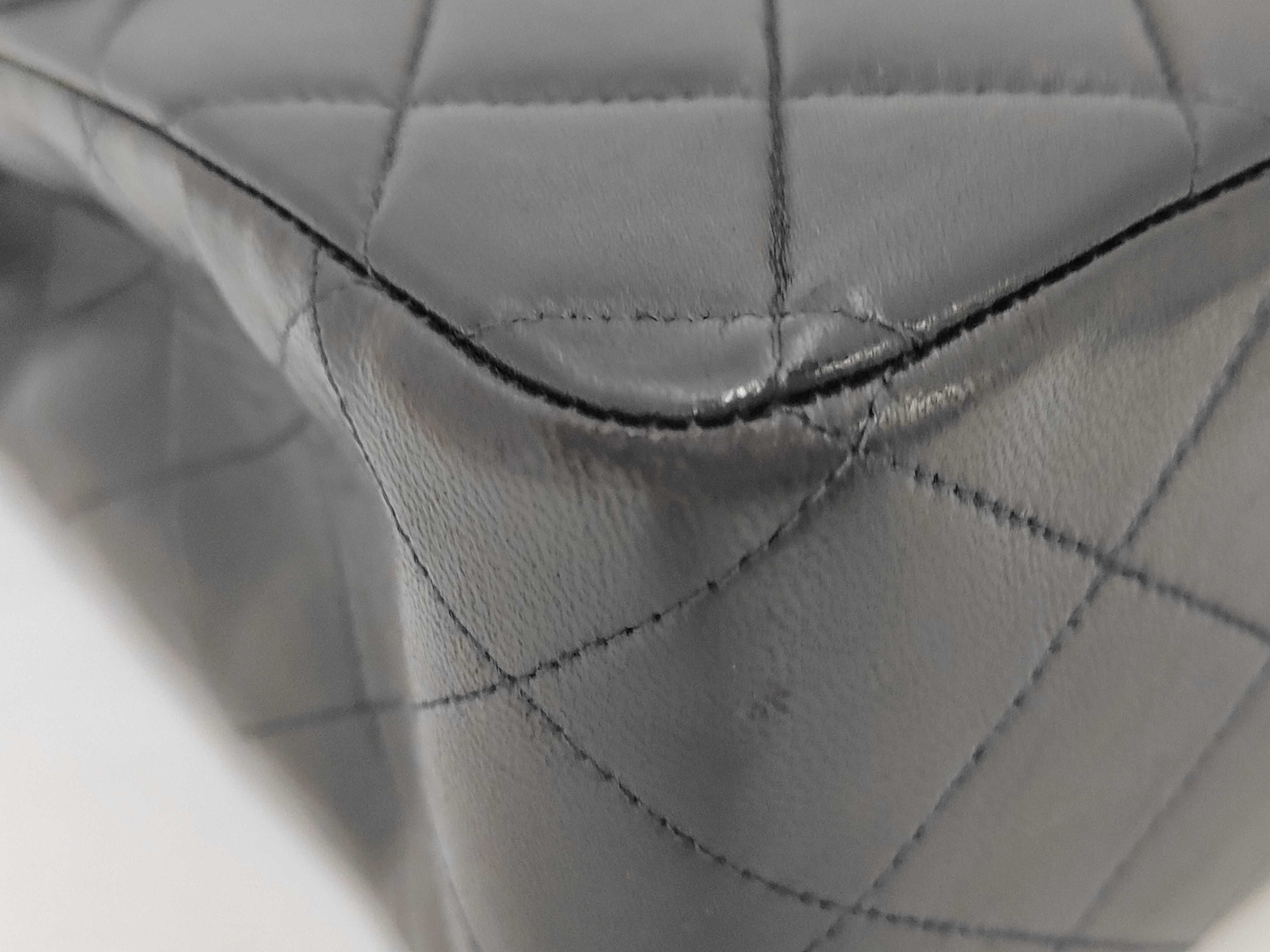 Large Matelassé Lambskin Shoulder Bag — view 4