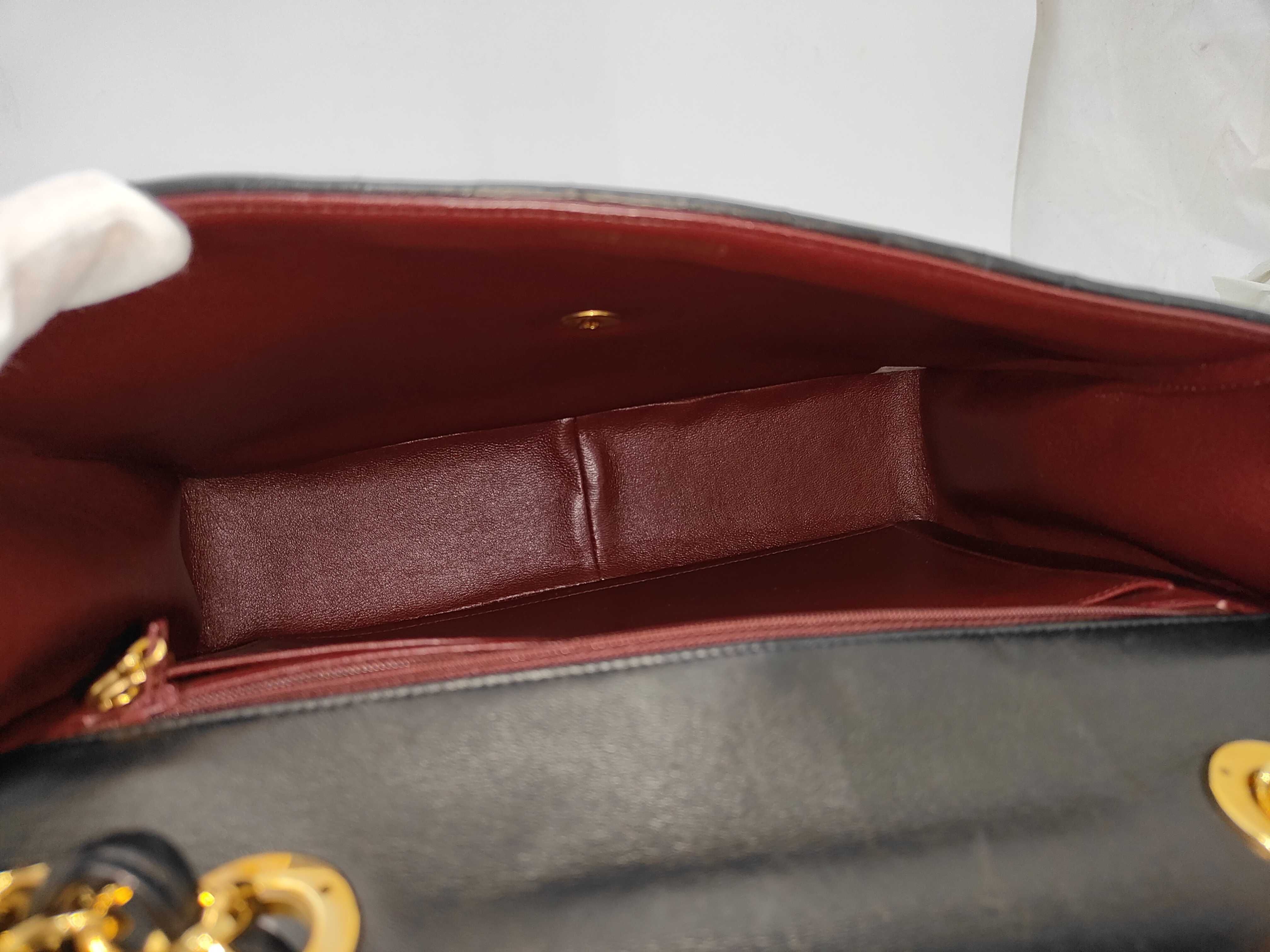 Large Matelassé Lambskin Shoulder Bag — view 8