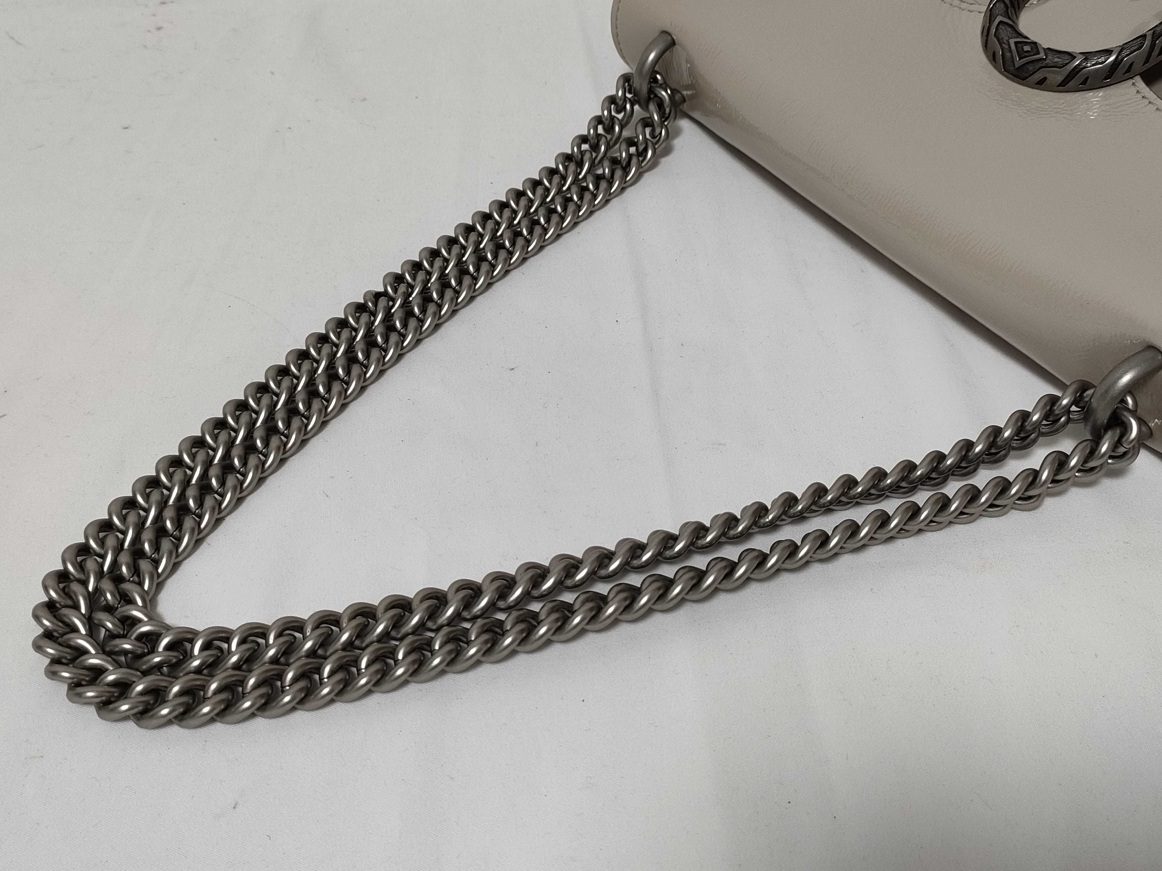 Dionysus Suede x Leather Chain Shoulder Bag, Beige, 400249 (Shoulder Bag) — view 5