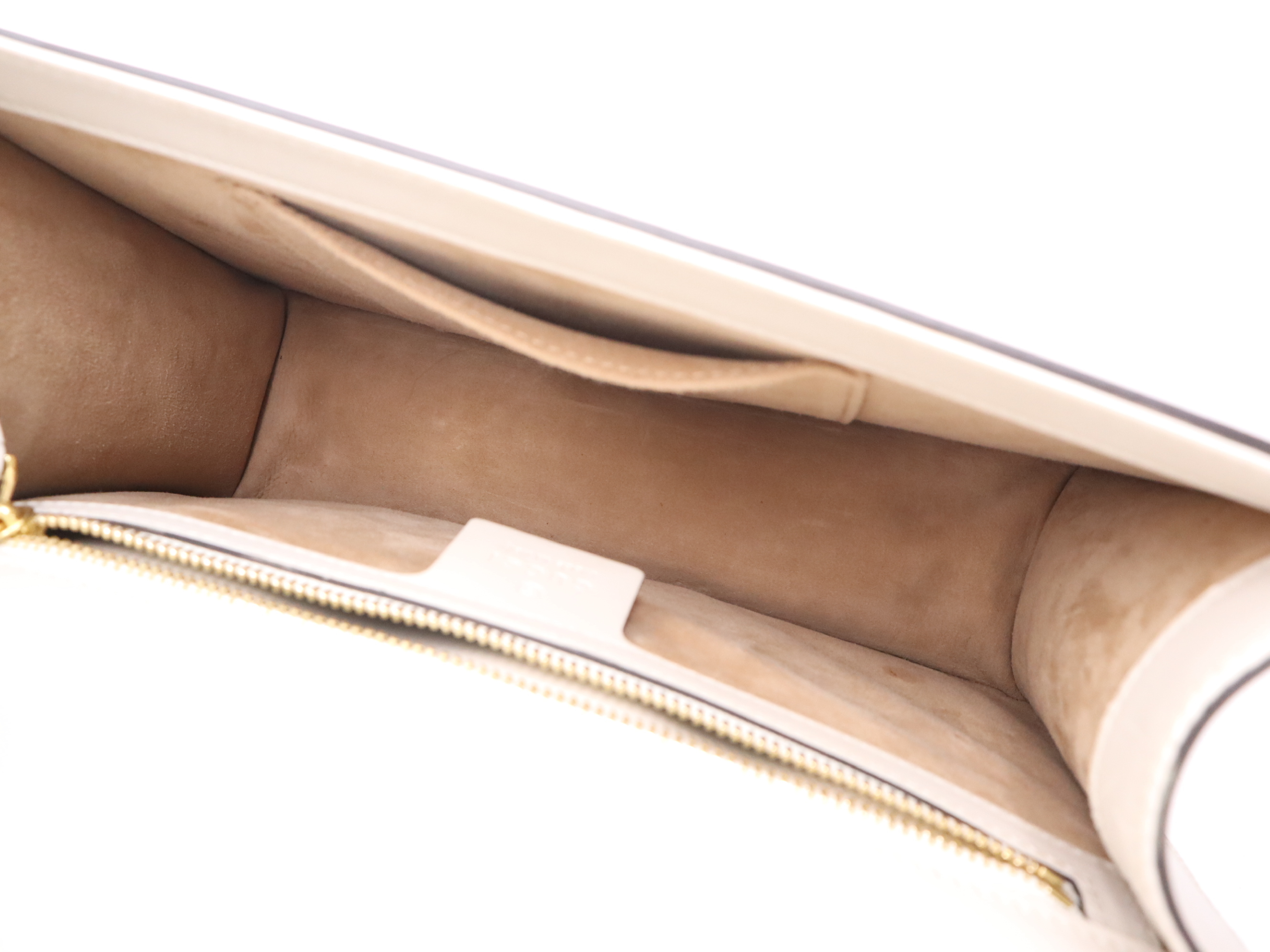 421882 Leather Sylvie Sherry White Gold Hardware Shoulder Bag — view 11