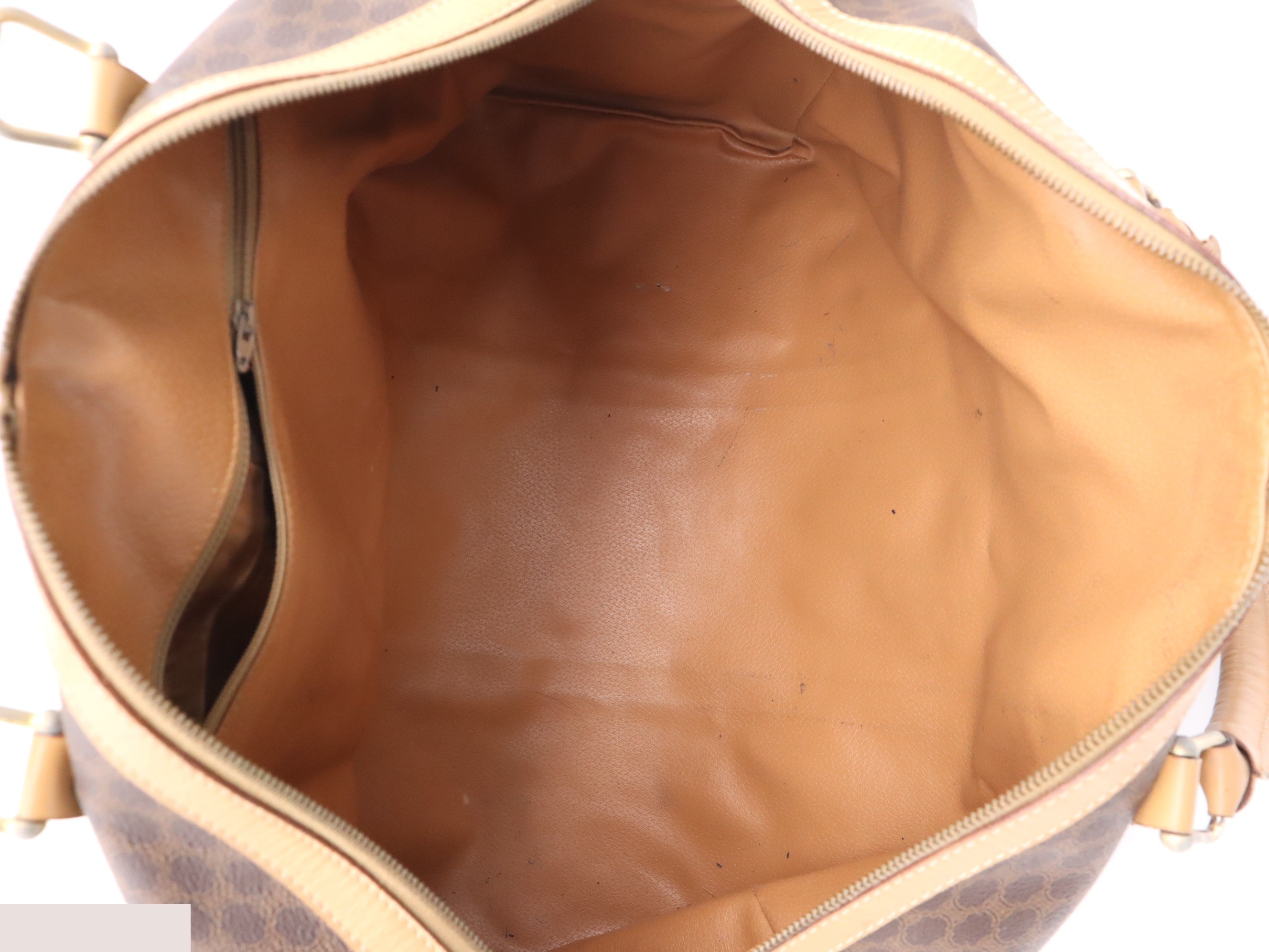 PVC x Leather Macadam Boston Bag, Brown, Gold Hardware — view 7
