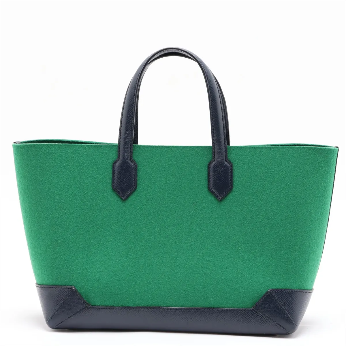 Maxi Box Cabas 30 Felt x Veau Epsom Vert Moyen x Blue Indigo Silver Hardware X: 2016 — view 2
