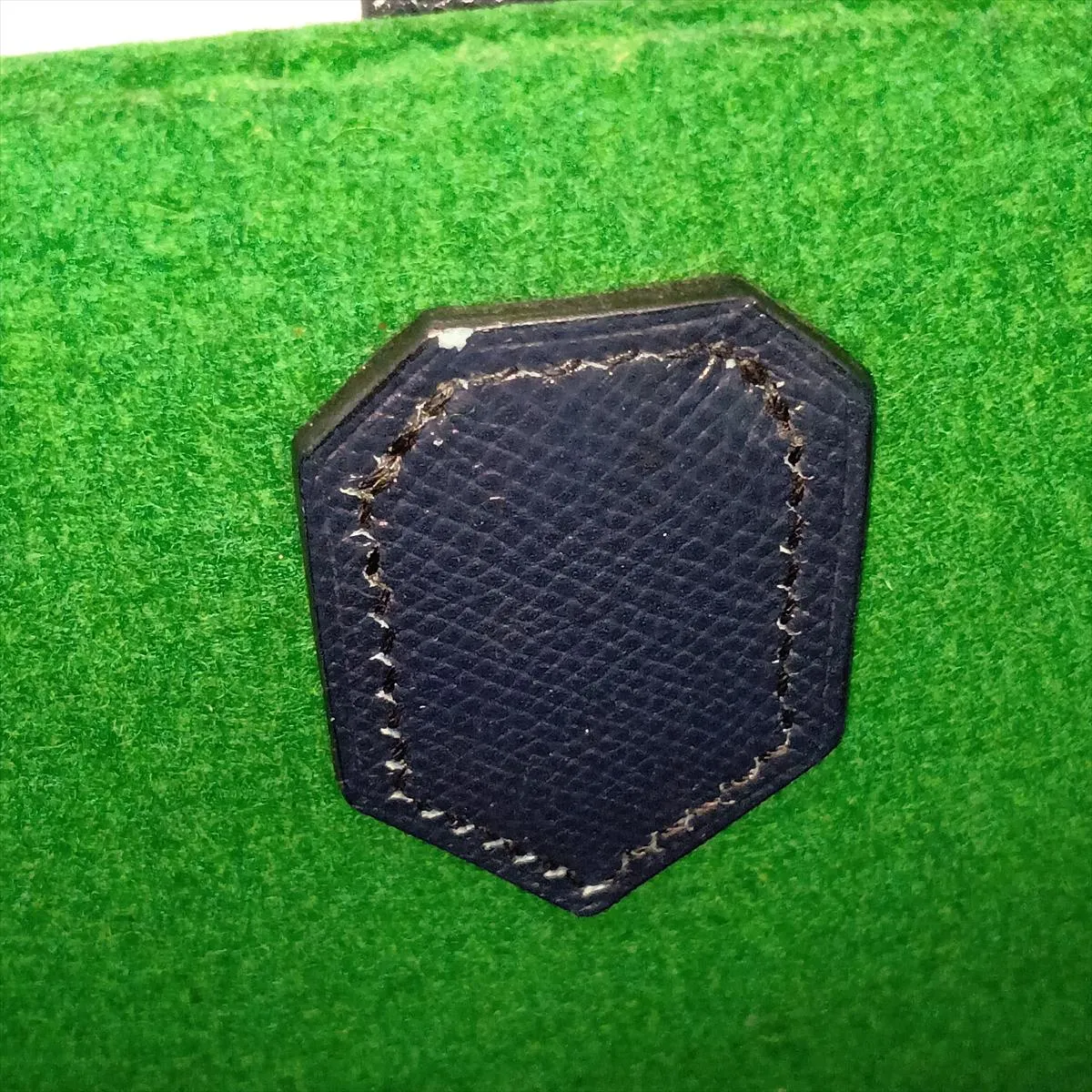 Maxi Box Cabas 30 Felt x Veau Epsom Vert Moyen x Blue Indigo Silver Hardware X: 2016 — view 12