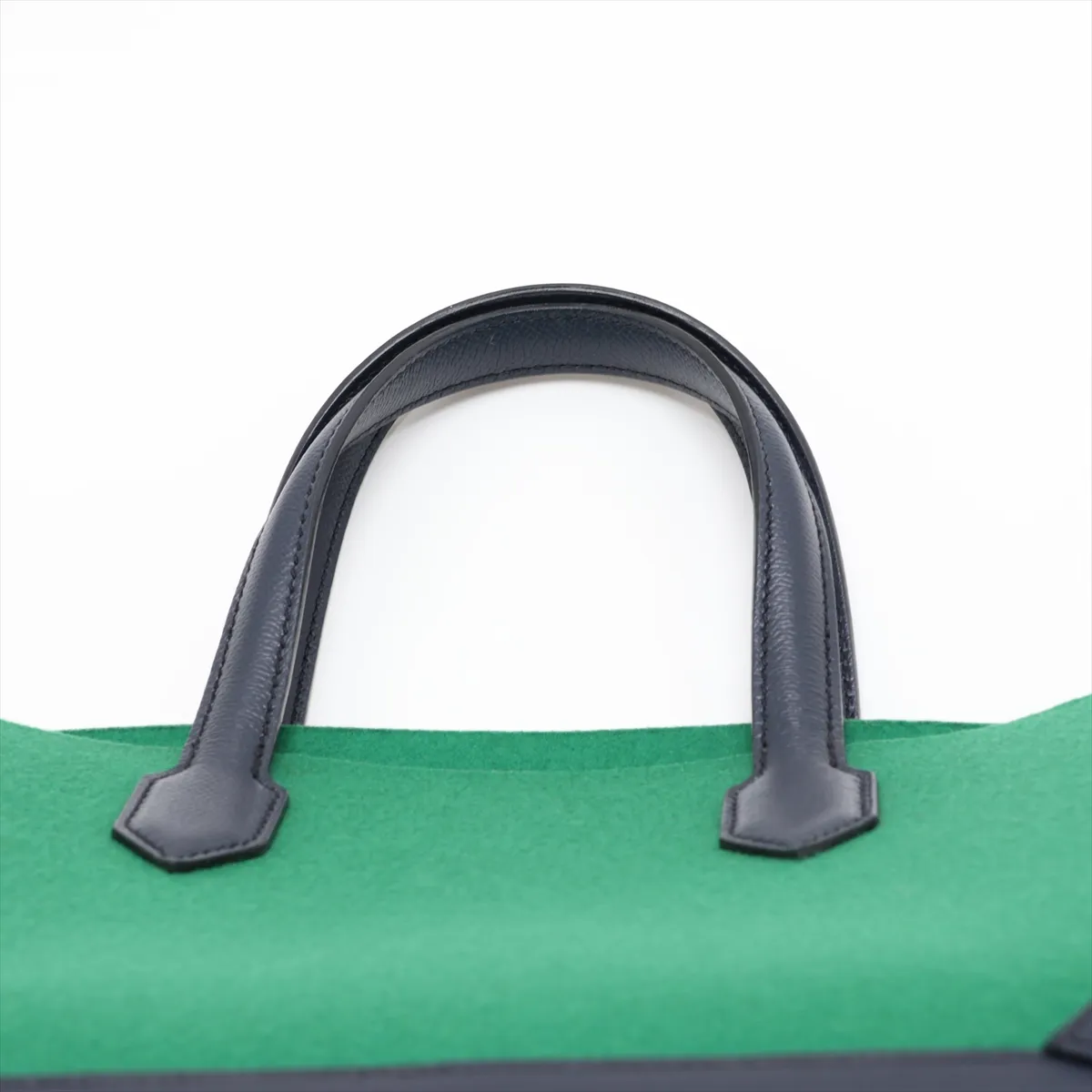 Maxi Box Cabas 30 Felt x Veau Epsom Vert Moyen x Blue Indigo Silver Hardware X: 2016 — view 6