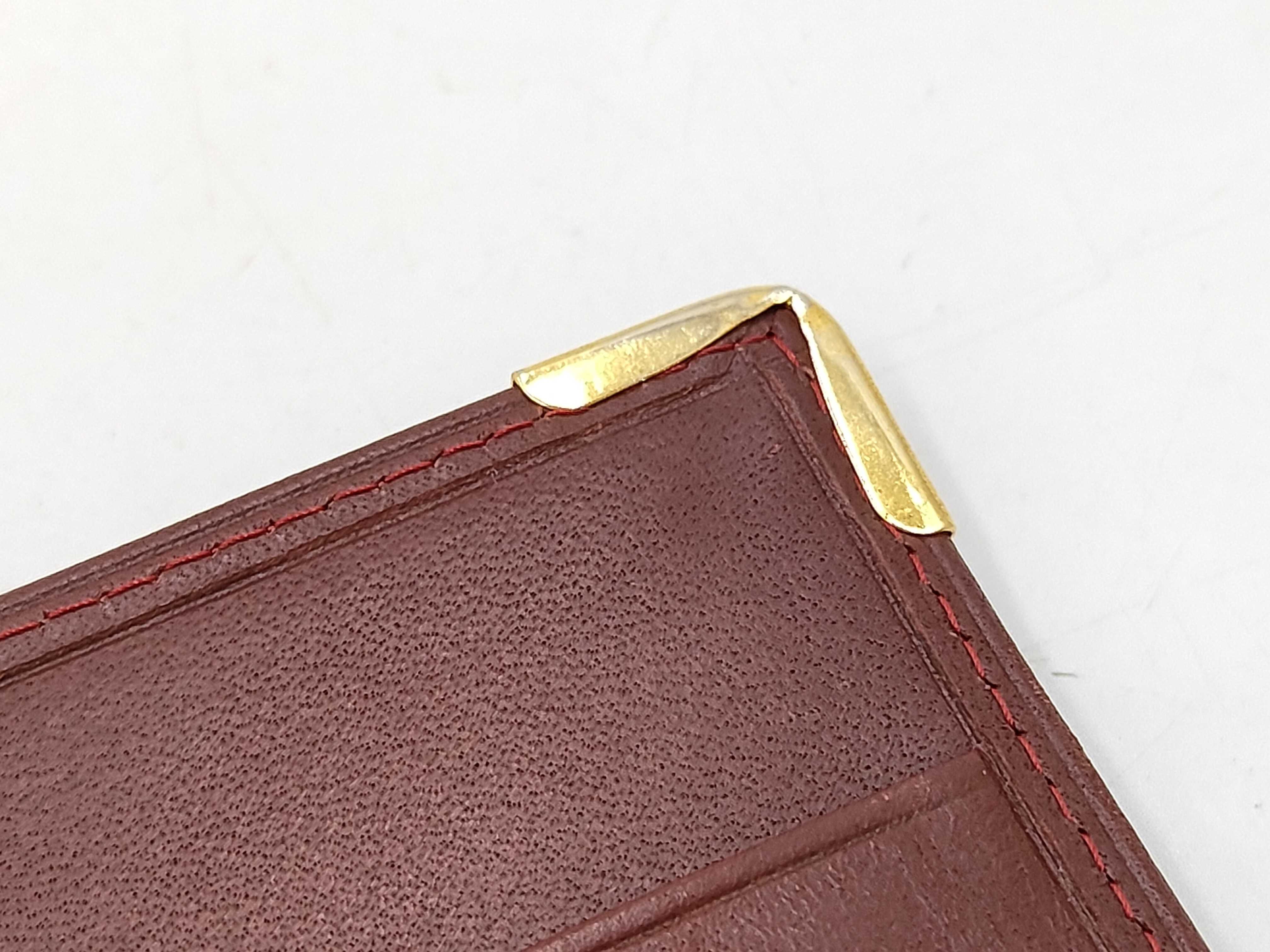 Must wallet, leather, Bordeaux color. — view 7