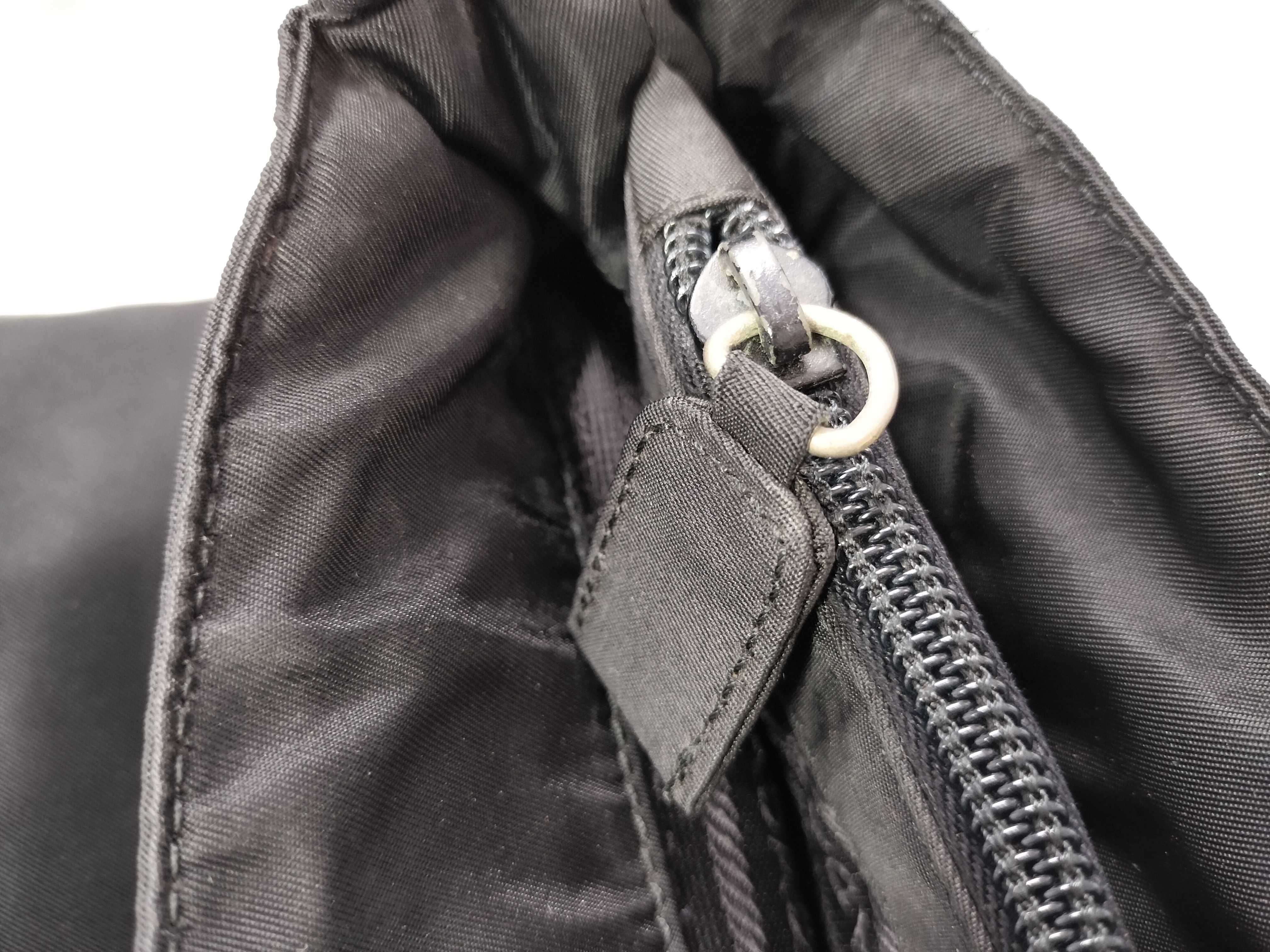 nylon handbag, black handbag. — view 11