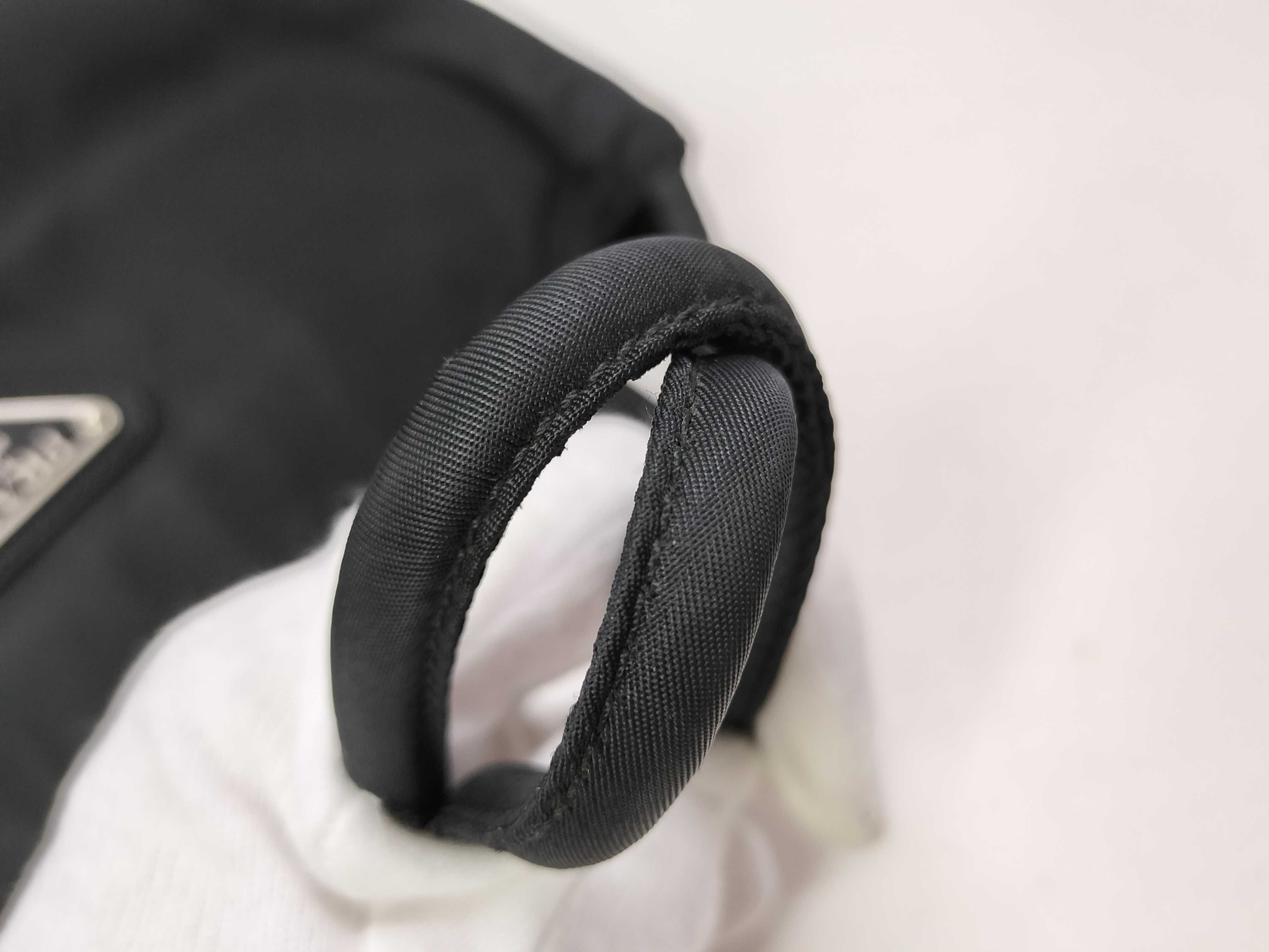 nylon handbag, black handbag. — view 4