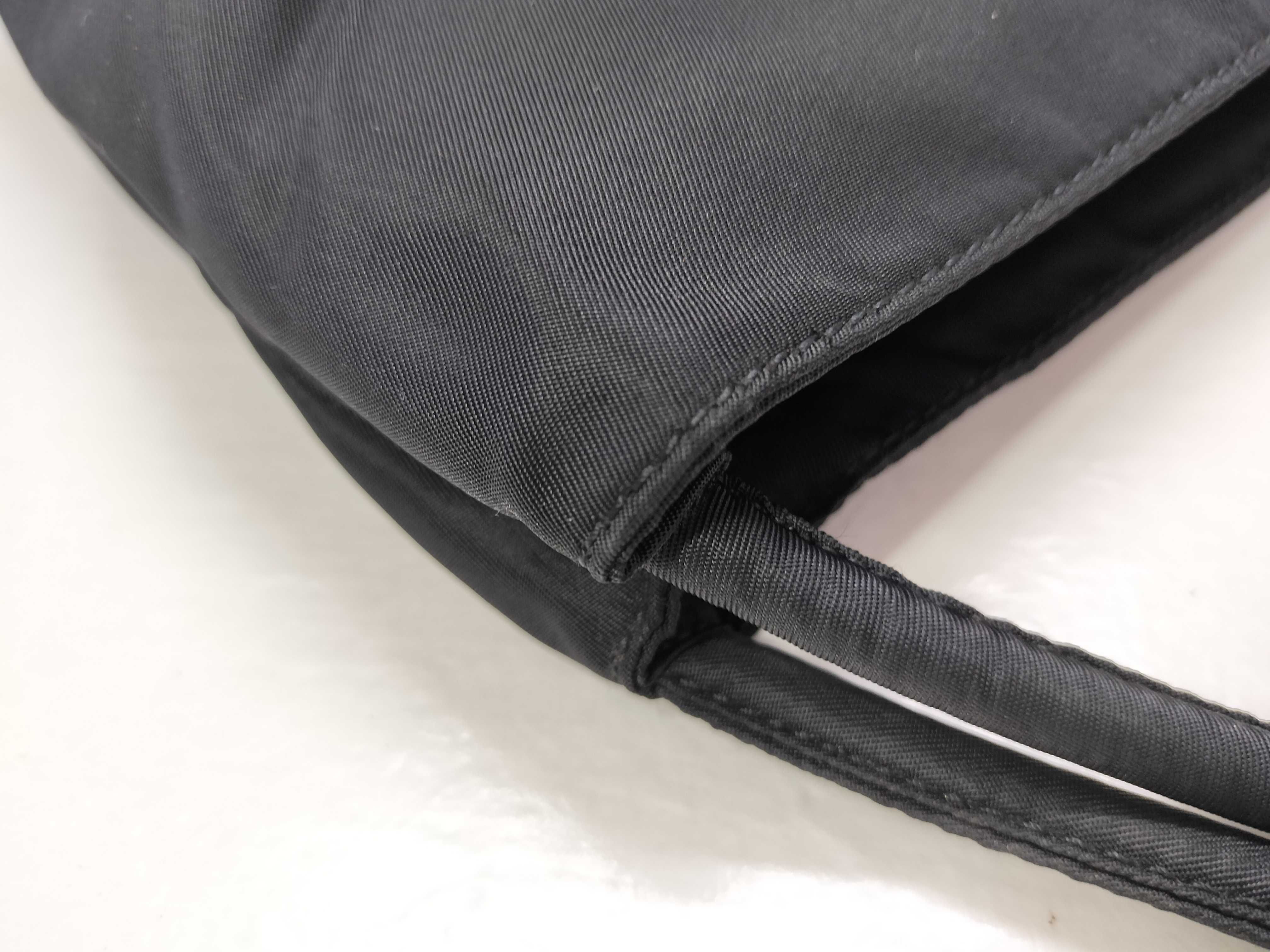 nylon handbag, black handbag. — view 5