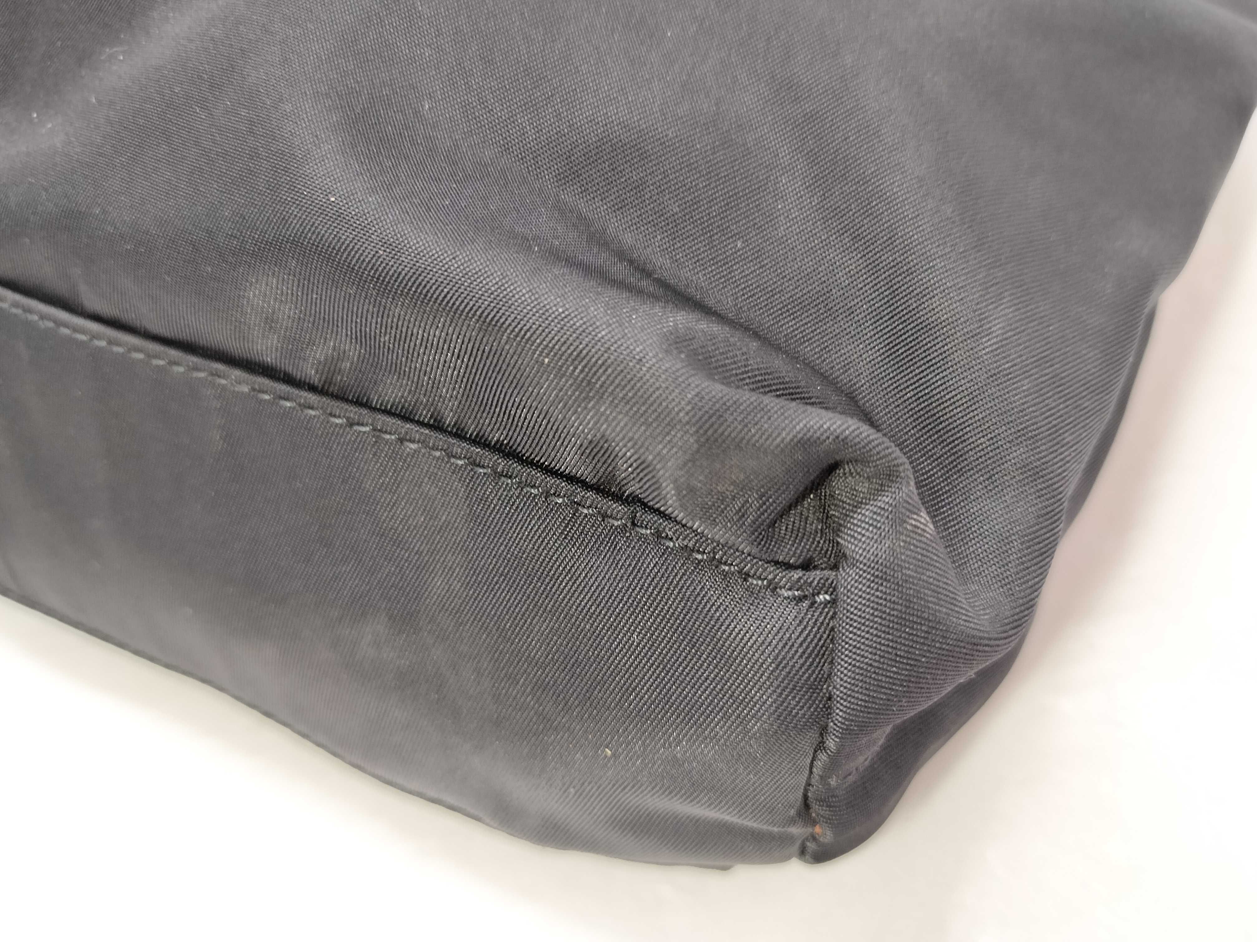 nylon handbag, black handbag. — view 6
