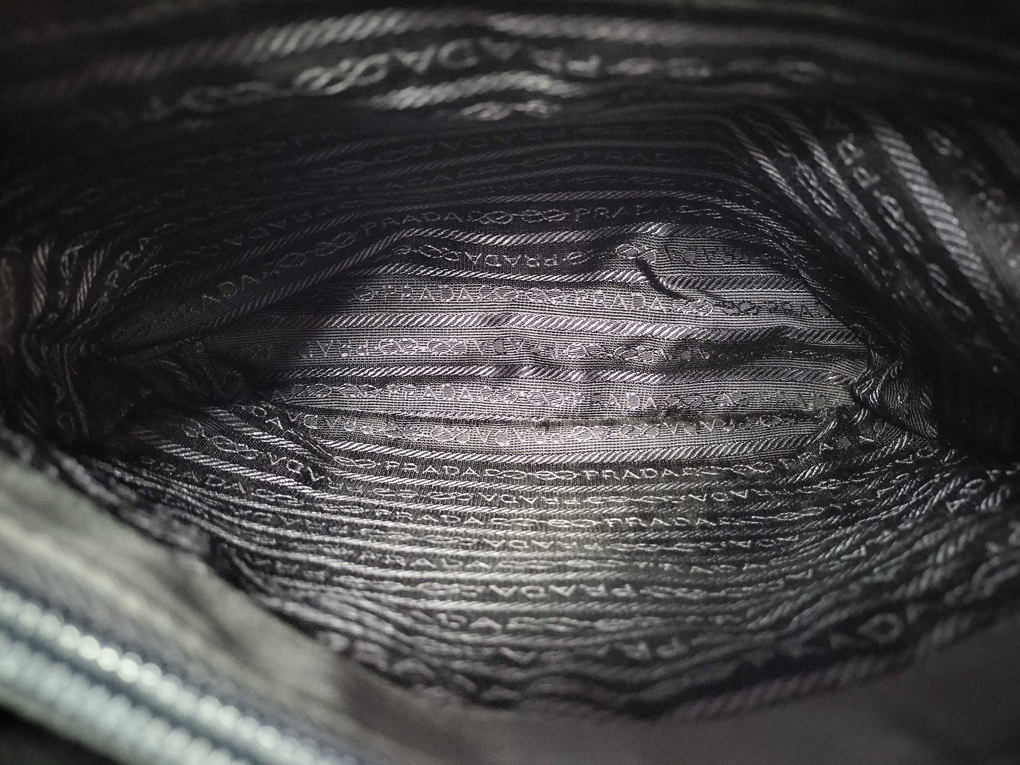 nylon handbag, black handbag. — view 7