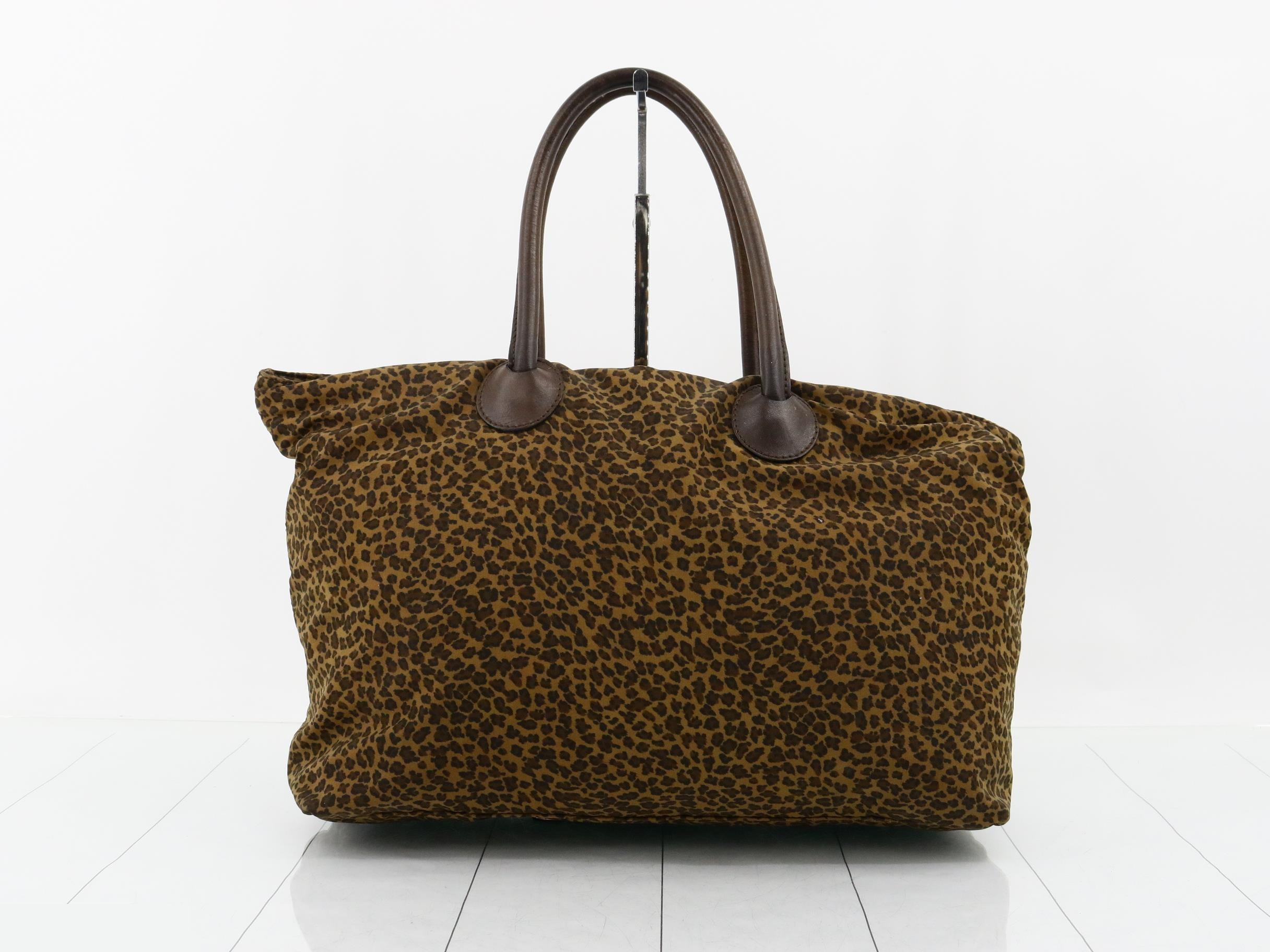 leopard print tote bag — view 2