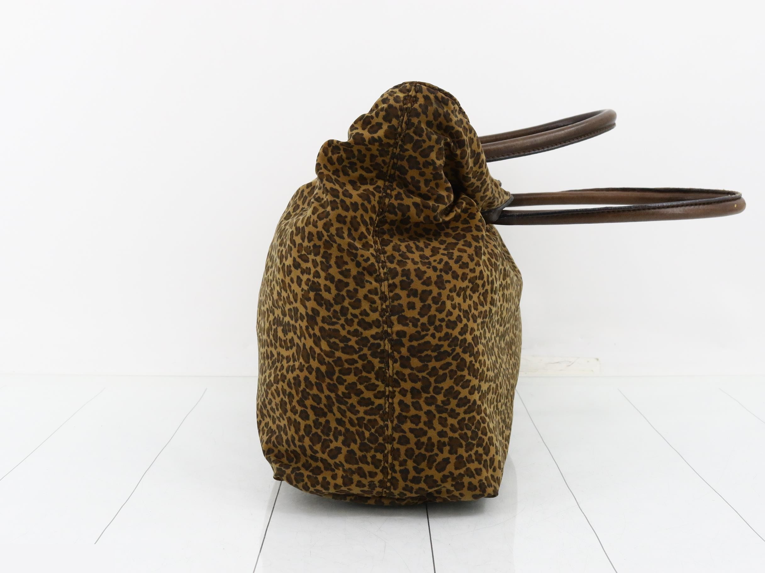 leopard print tote bag — view 4