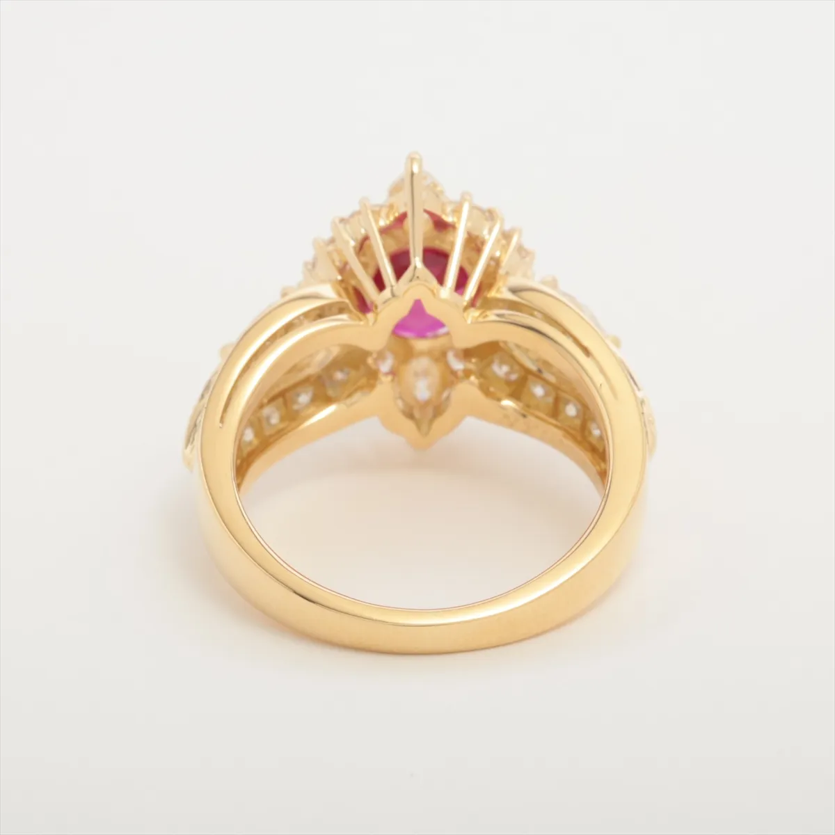 Ruby and Diamond Ring, Metal Purity Unknown, 7.1g, NY58408. Features: — view 2