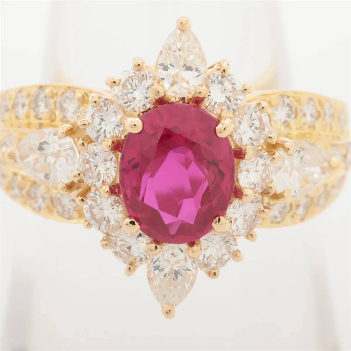 Ruby and Diamond Ring, Metal Purity Unknown, 7.1g, NY58408. Features: — view 5