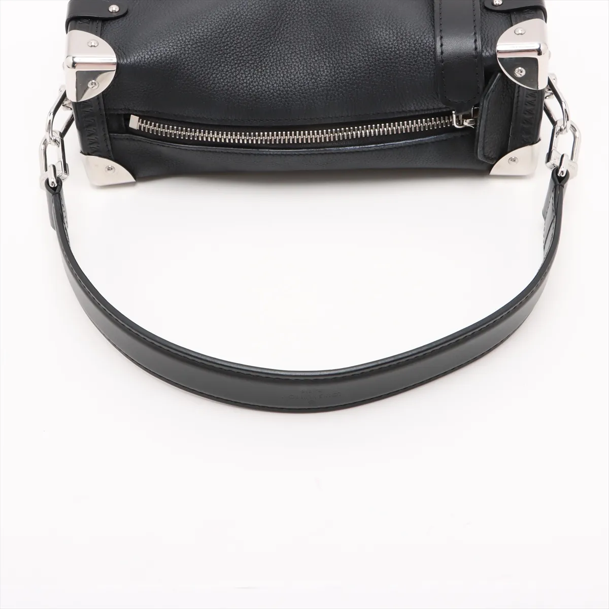 Grain Calf Leather Side Trunk MM M25160 Black RFID Reactive — view 5