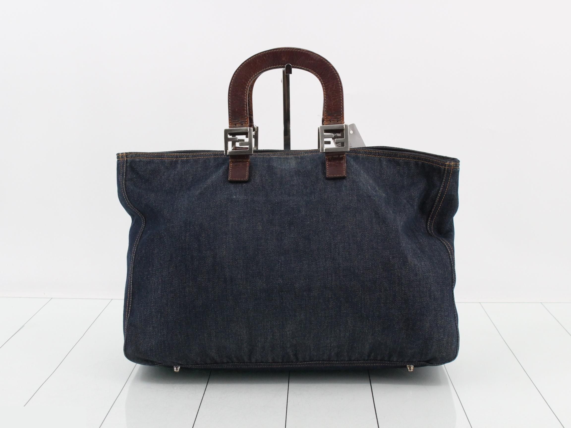 Denim handbag