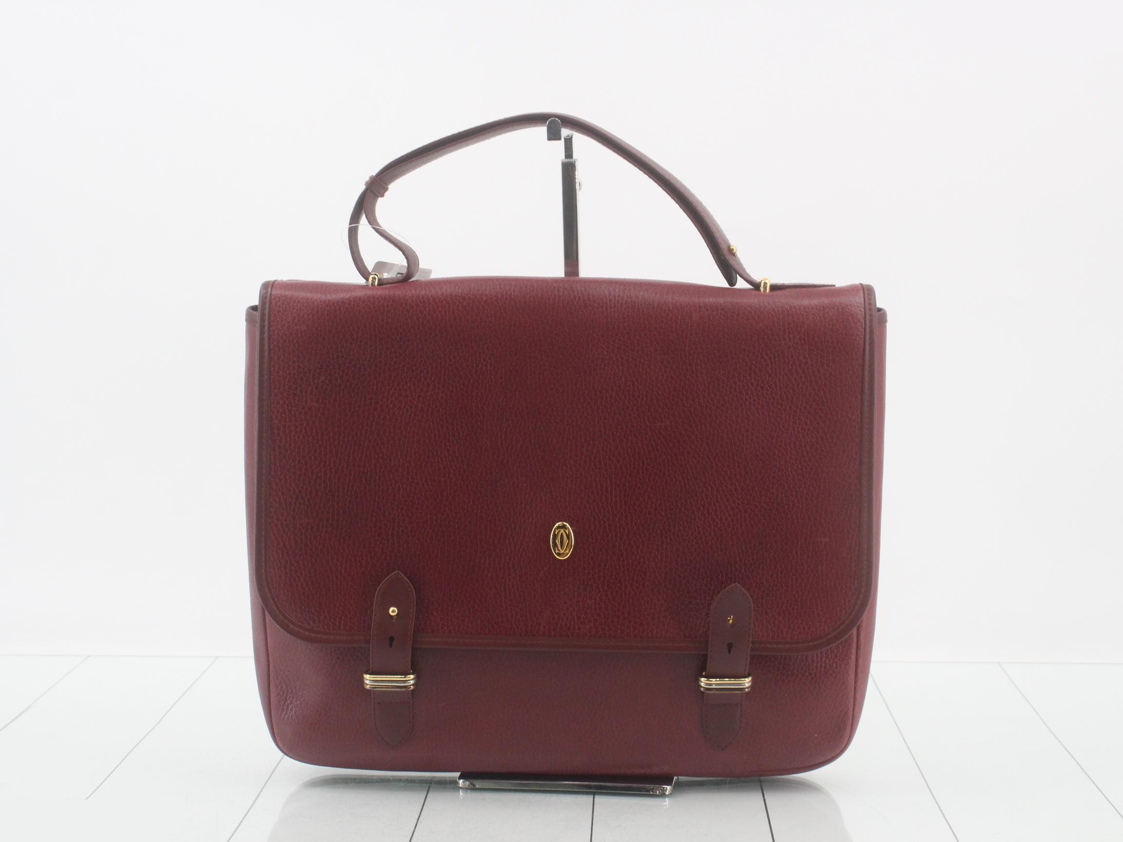 Mustline Business Bag, Bordeaux Leather