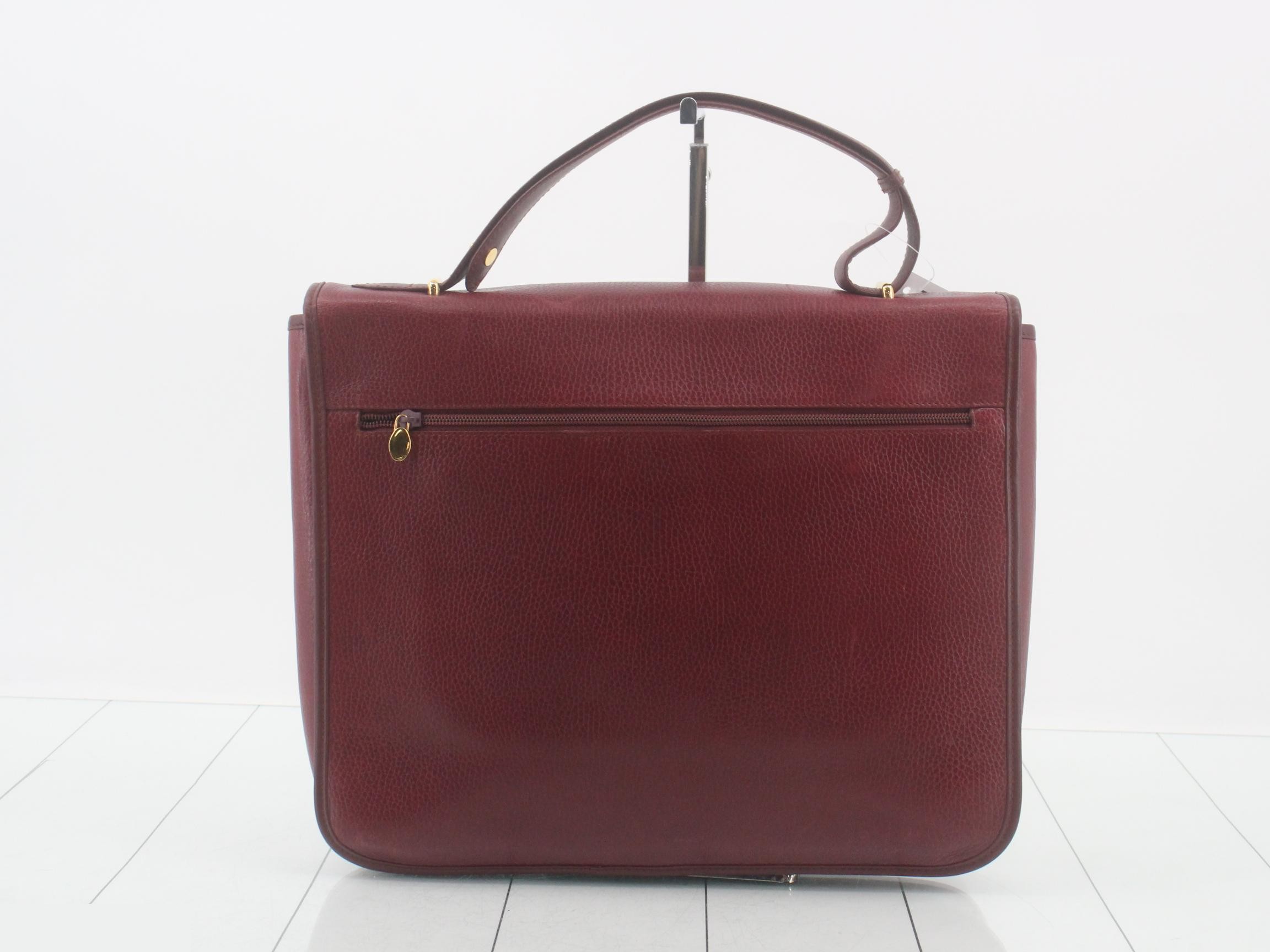 Mustline Business Bag, Bordeaux Leather — view 2
