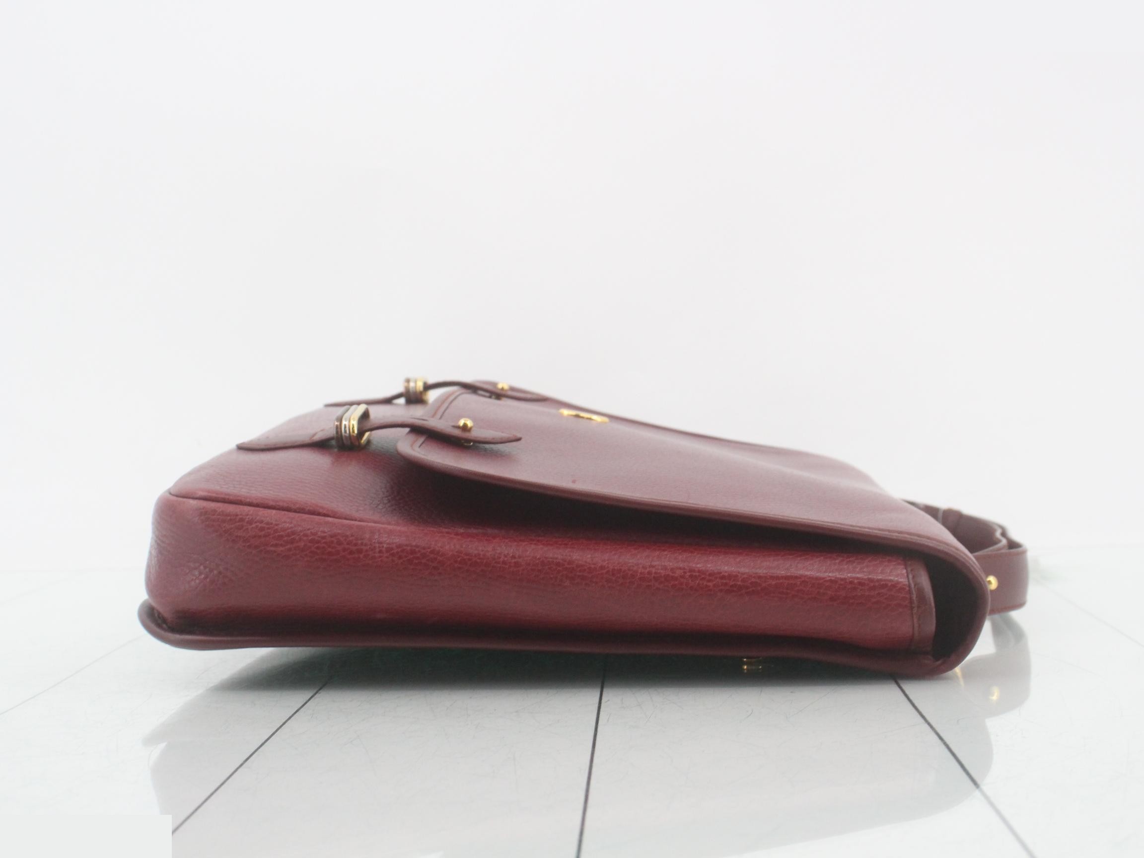 Mustline Business Bag, Bordeaux Leather — view 3
