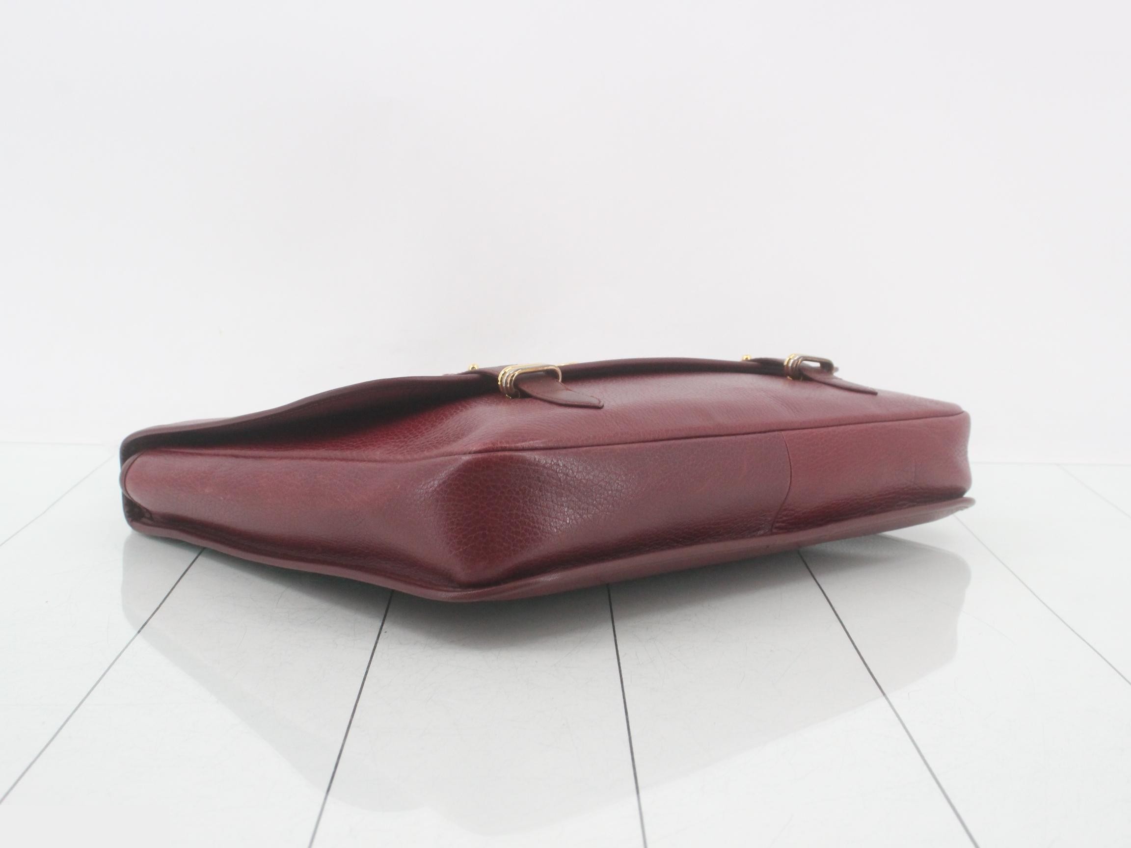 Mustline Business Bag, Bordeaux Leather — view 5