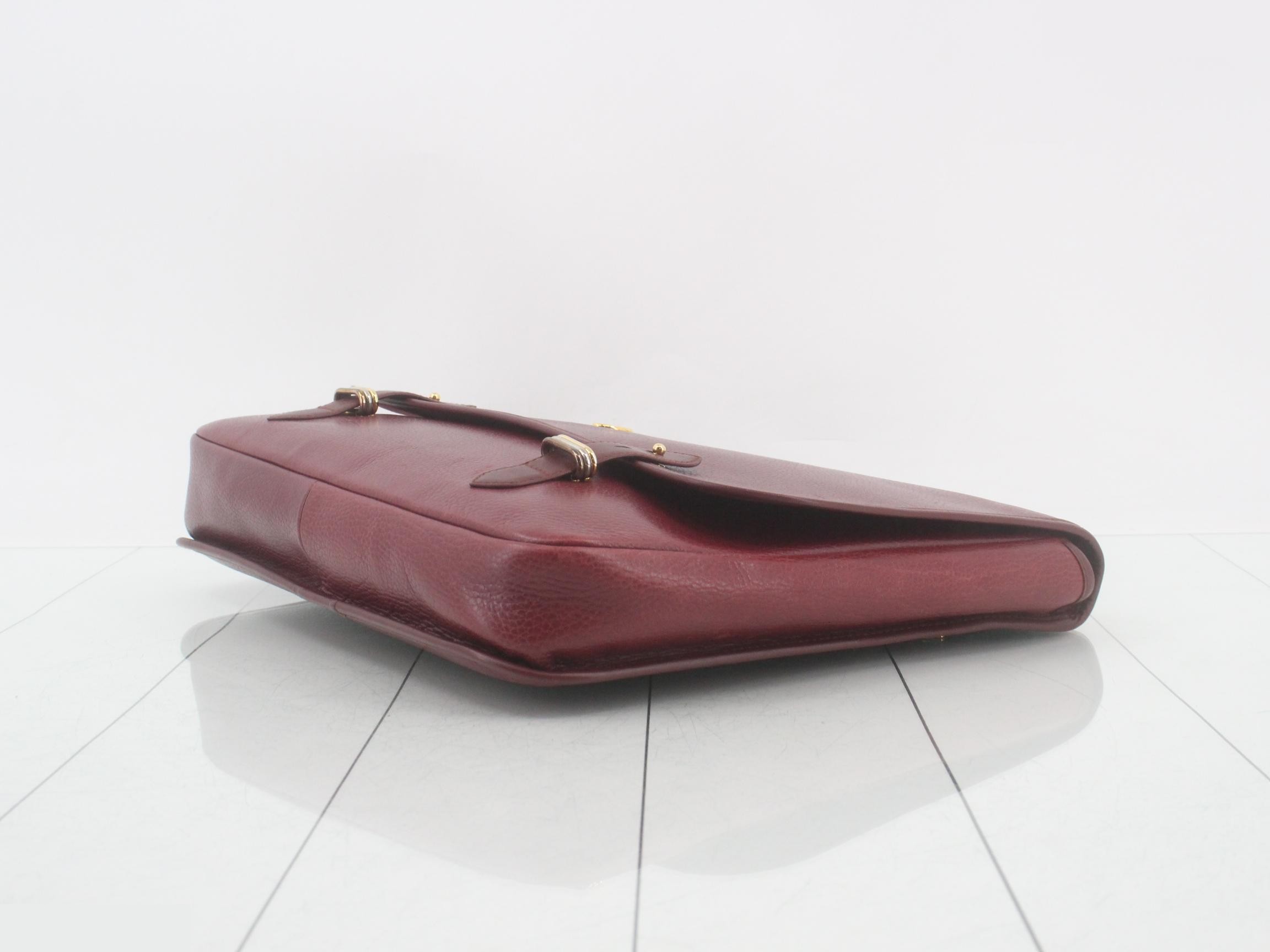 Mustline Business Bag, Bordeaux Leather — view 6