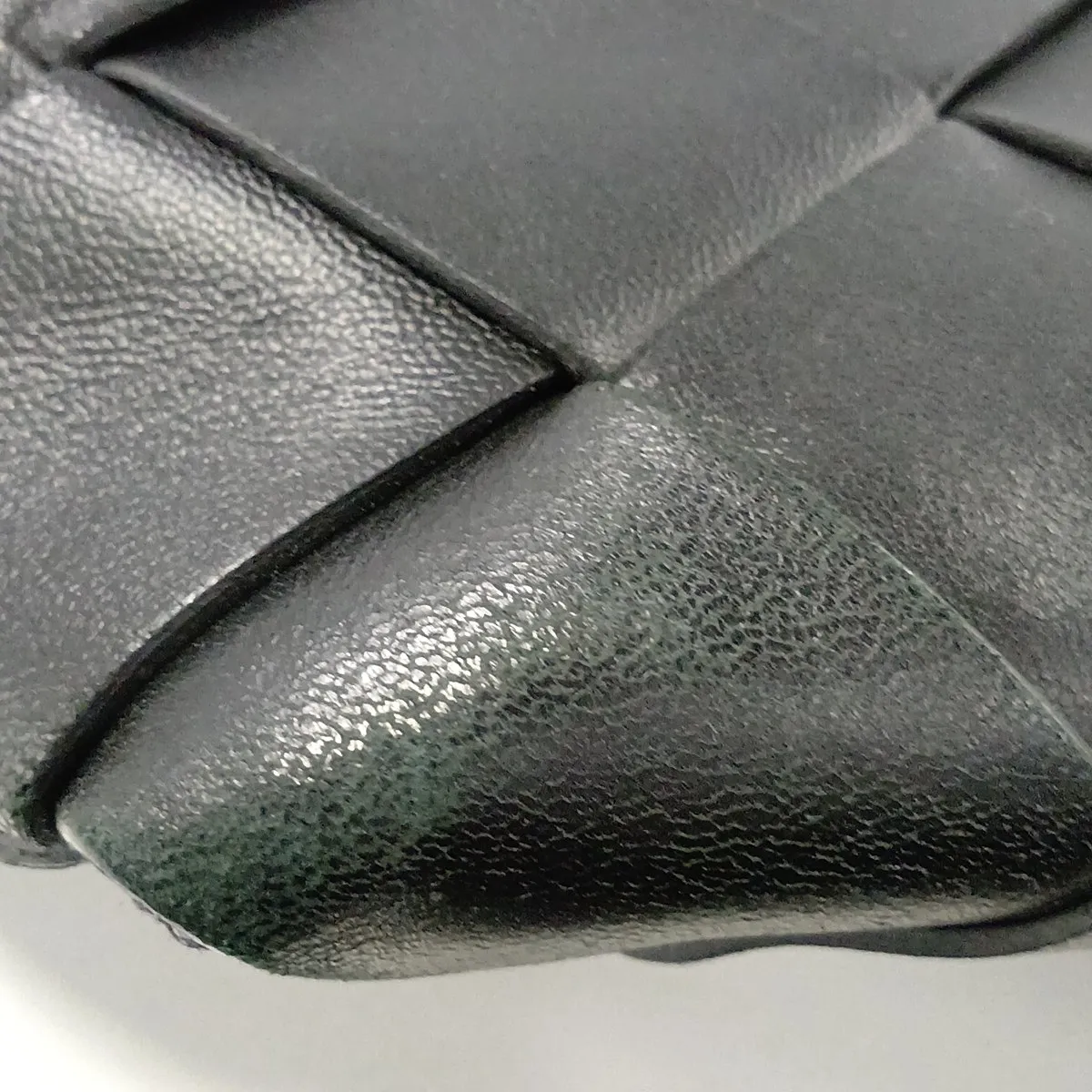 Maxi Intrecciato Leather Tote Bag, Black — view 11