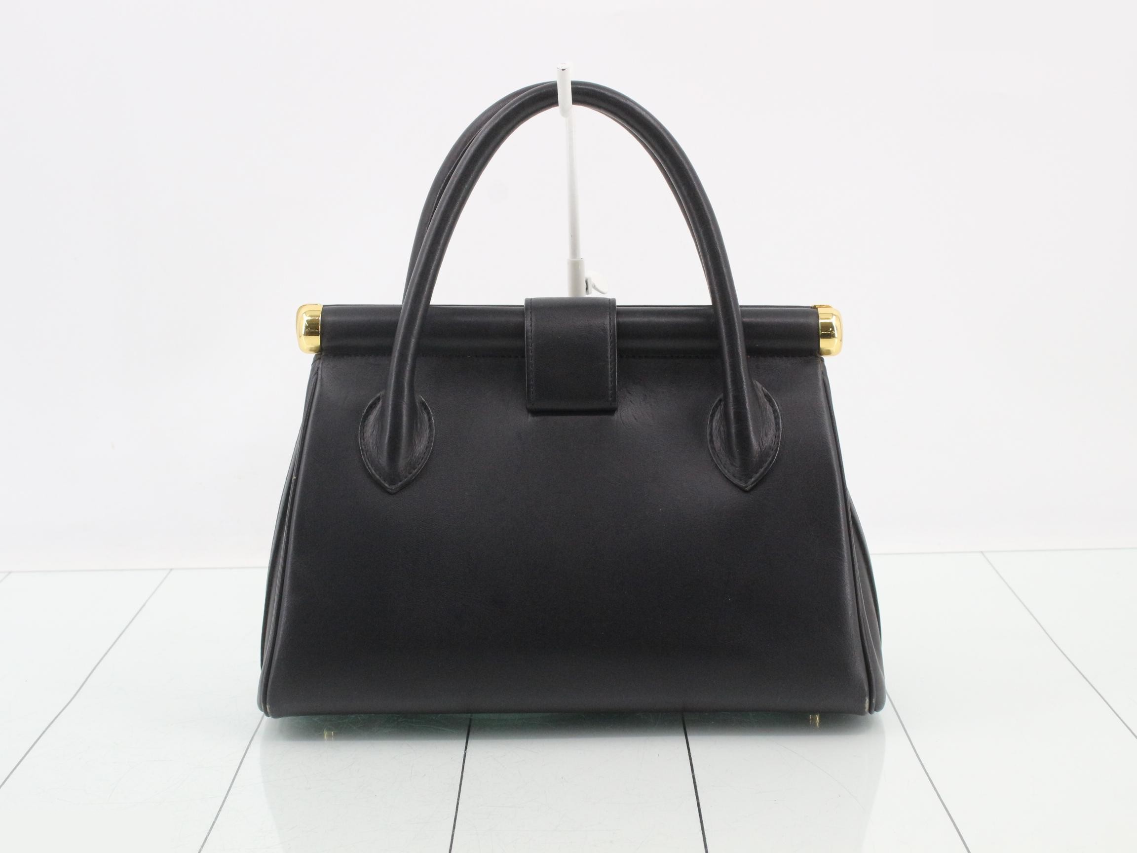(bag) - Handbag, Leather, Black — view 2